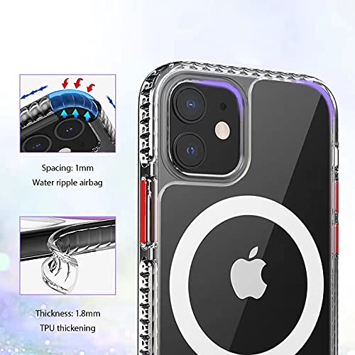 TheKit Ultra-Thin Clear MagSafe Case for iPhone 12 Pro Max - Anti-Yellowing Design | Compatible with Apple MagSafe Charger | Perfect for Everyday Protection & Wireless Charging
