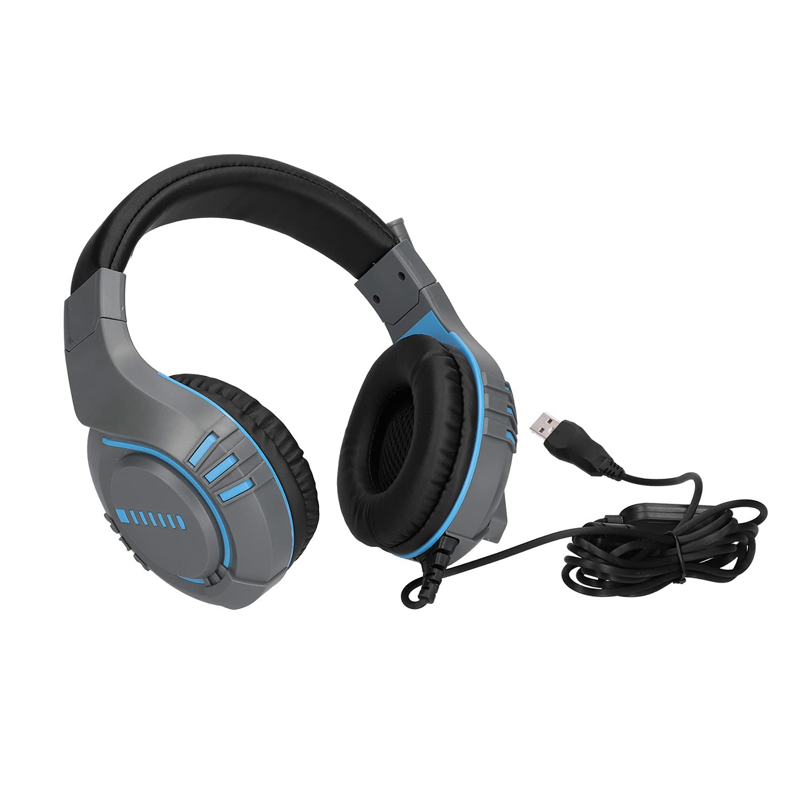 Personalized Noise Canceling Over-Ear Headphones with Microphone - 40mm Surround Sound USB Gaming Headset for PS4, PC, Laptop - Breathable Comfortable Earmuffs for Gaming, Work, and Music Listening