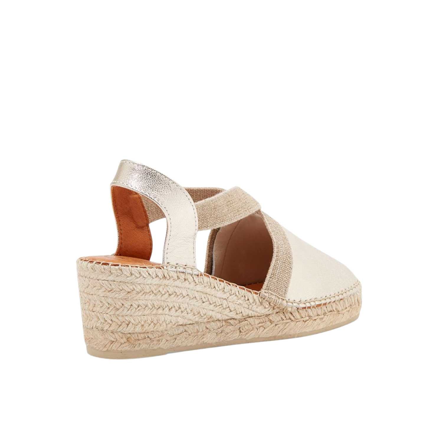 Women's Plain Leather Wedge Espadrilles - Comfortable Casual Summer Shoes for Beach, Vacation & Everyday Wear | Tossa