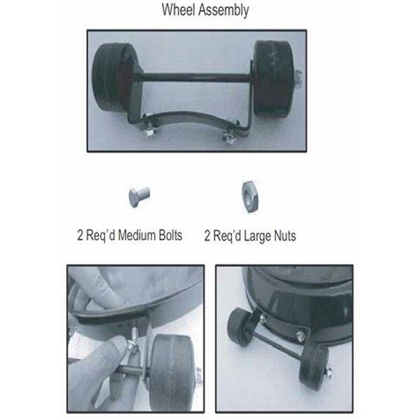 Hiland Tall Heater Wheel Assembly Replacement Part - Compatible with Various Tractor Models - Durable Agricultural Equipment for Farming & Outdoor Use