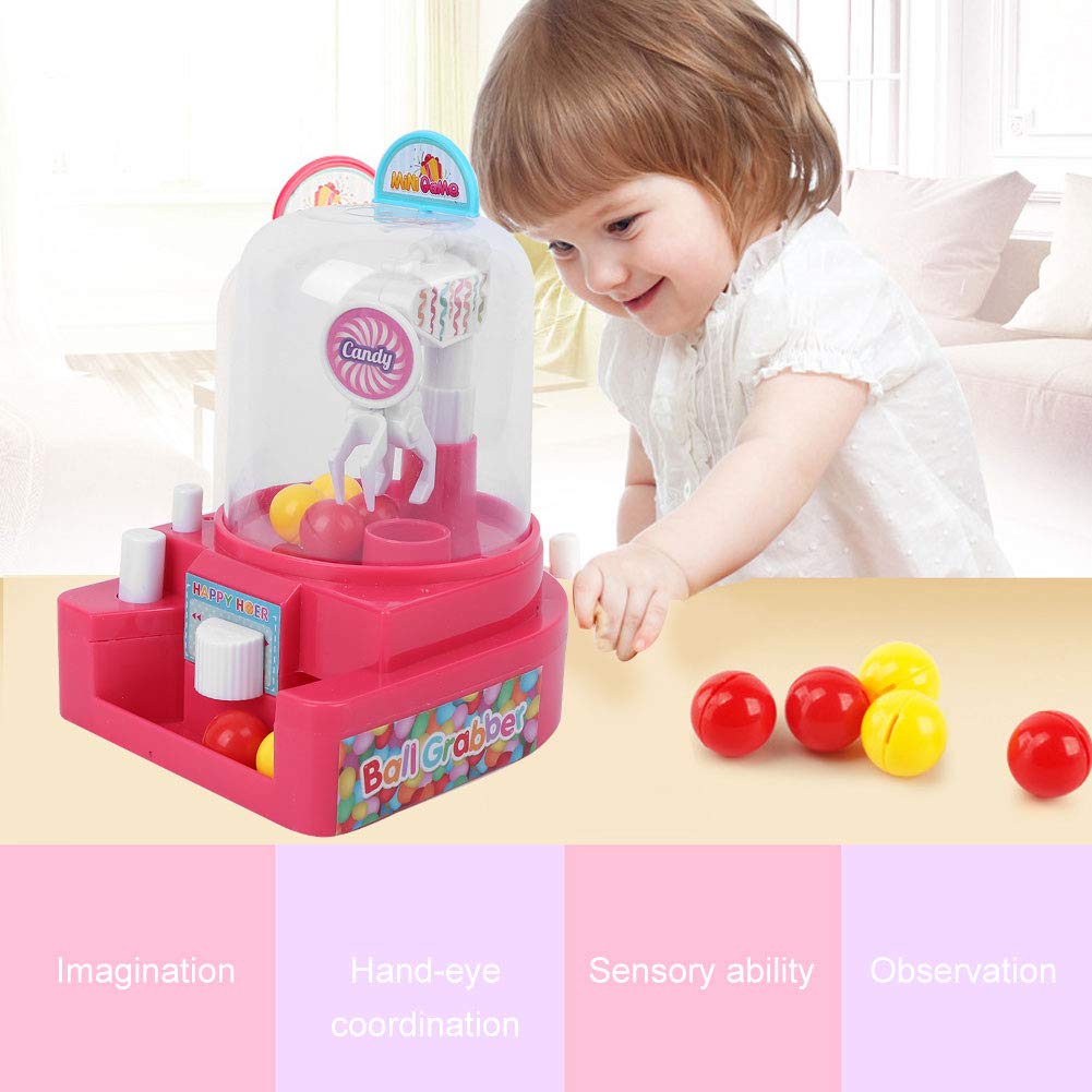 Mini Claw Machine Toy for Kids - Fun Manual Catching Balls Game with Mini Dolls, Perfect Birthday Gift for Boys & Girls - Great for Parties, Arcade Play & Family Game Nights
