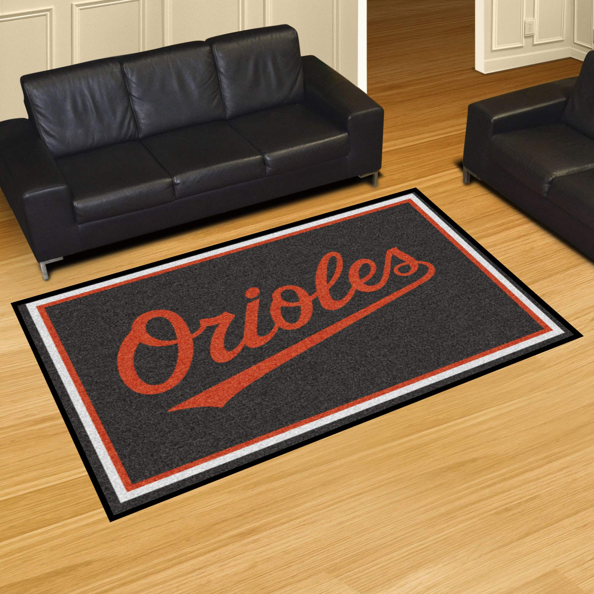 FANMATS MLB Teams Unisex Adult 5x8 Rug - Soft Non-Slip Baseball Team Logo Floor Mat for Living Room, Bedroom, or Man Cave Decor