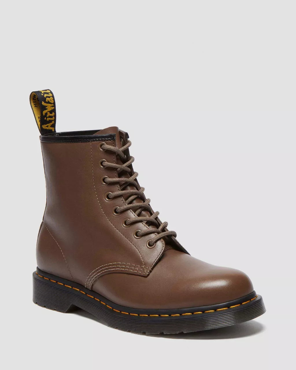 Dr. Martens 1460 Dark Khaki Artimus Leather Boots - Men's & Women's Vintage Style Combat Boots for Punk, Rock & Everyday Fashion