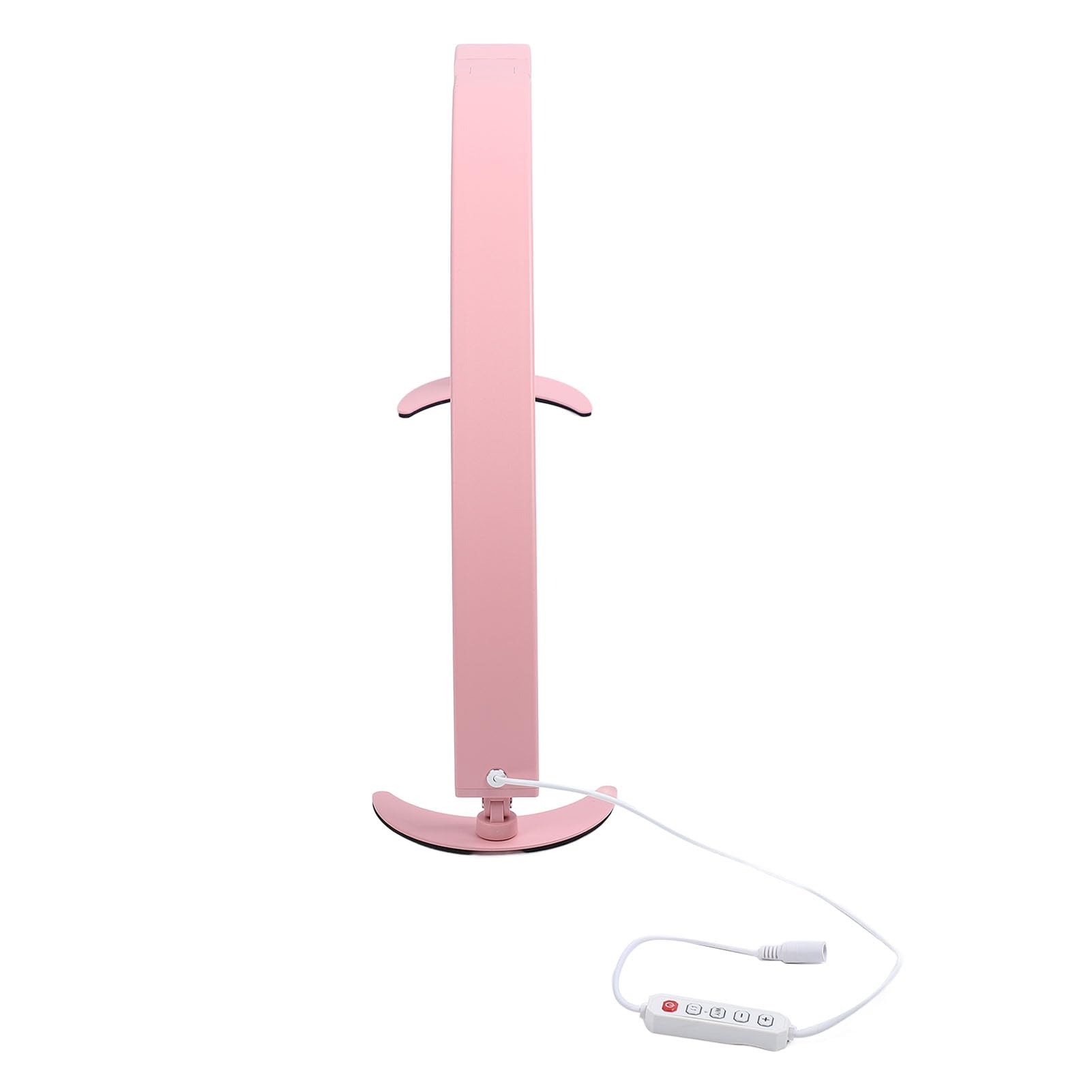 Half Moon Nail Desk Lamp with Remote Control - 27.5 Inch 2000LM LED Beauty Light for Eyelash Extensions & Nail Art - Adjustable Brightness, US Plug - Perfect for Salon, Home Spa & Professional Makeup Studio