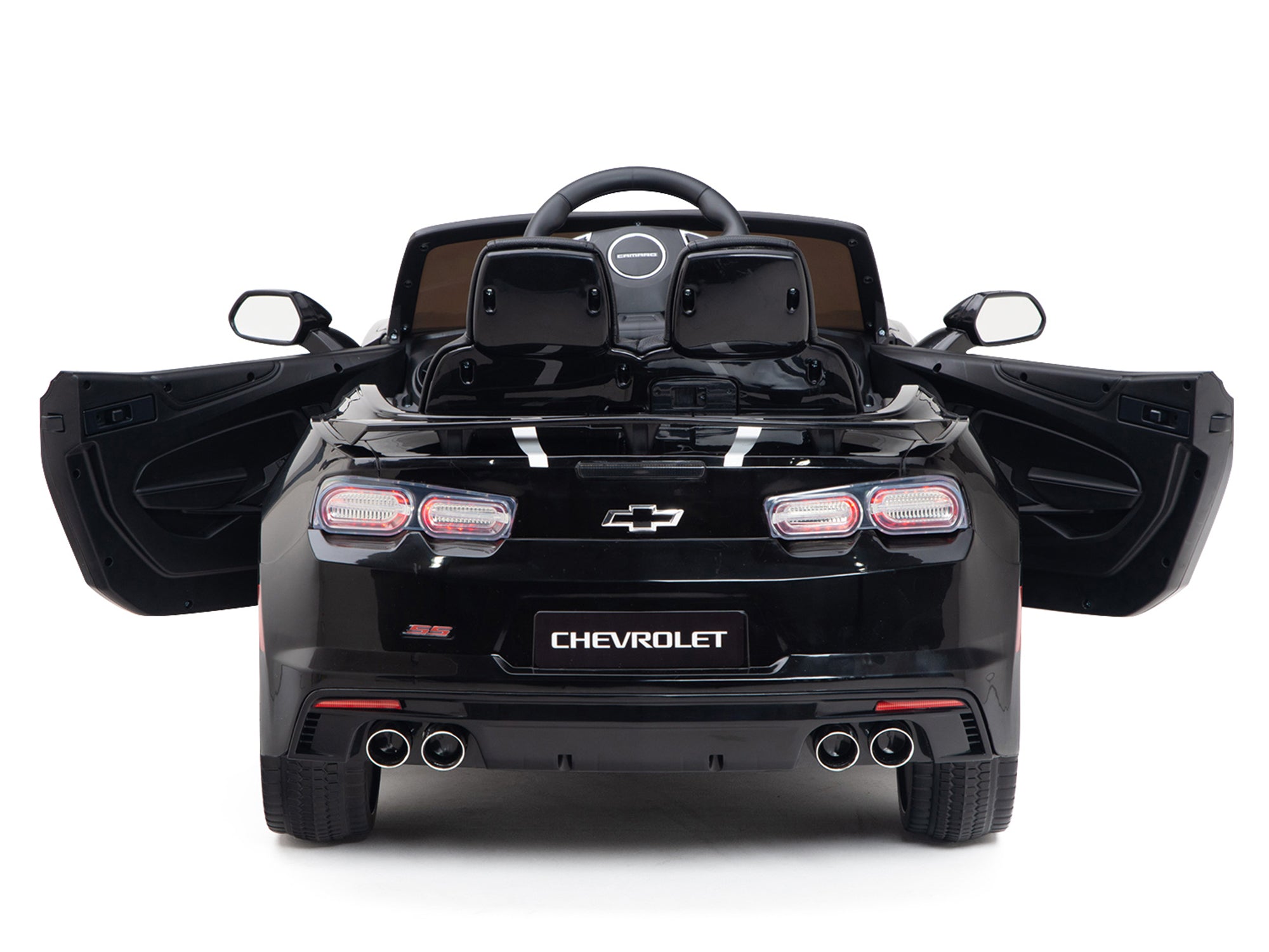 12V Chevrolet Camaro 2SS Kids Ride On Car with Remote Control - Black Electric Toy Vehicle for Boys & Girls | Birthday Gift, Outdoor Play, Backyard Fun
