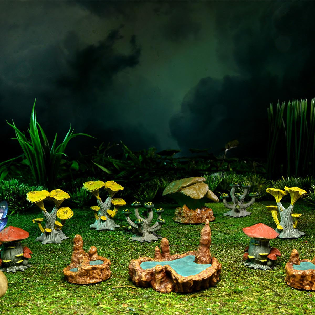 WizKids Warlock Tiles Accessory Set - Fantasy RPG Mushrooms & Pools for Dungeons & Dragons Tabletop Gaming | D&D Terrain Decor & Battle Map Enhancements