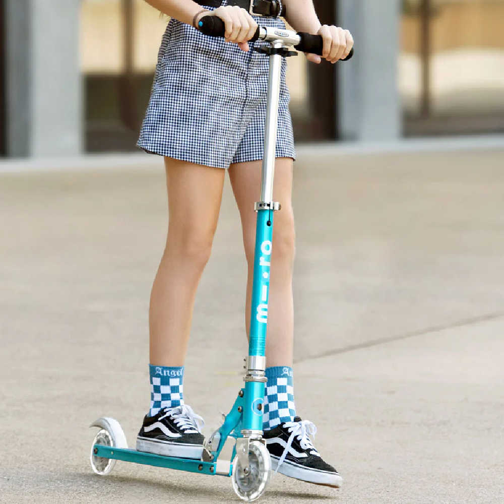 Micro Sprite LED Light Up Wheels Scooter - Kids Electric Scooter with Colorful LED Wheels for Night Riding, Outdoor Play & Commuting