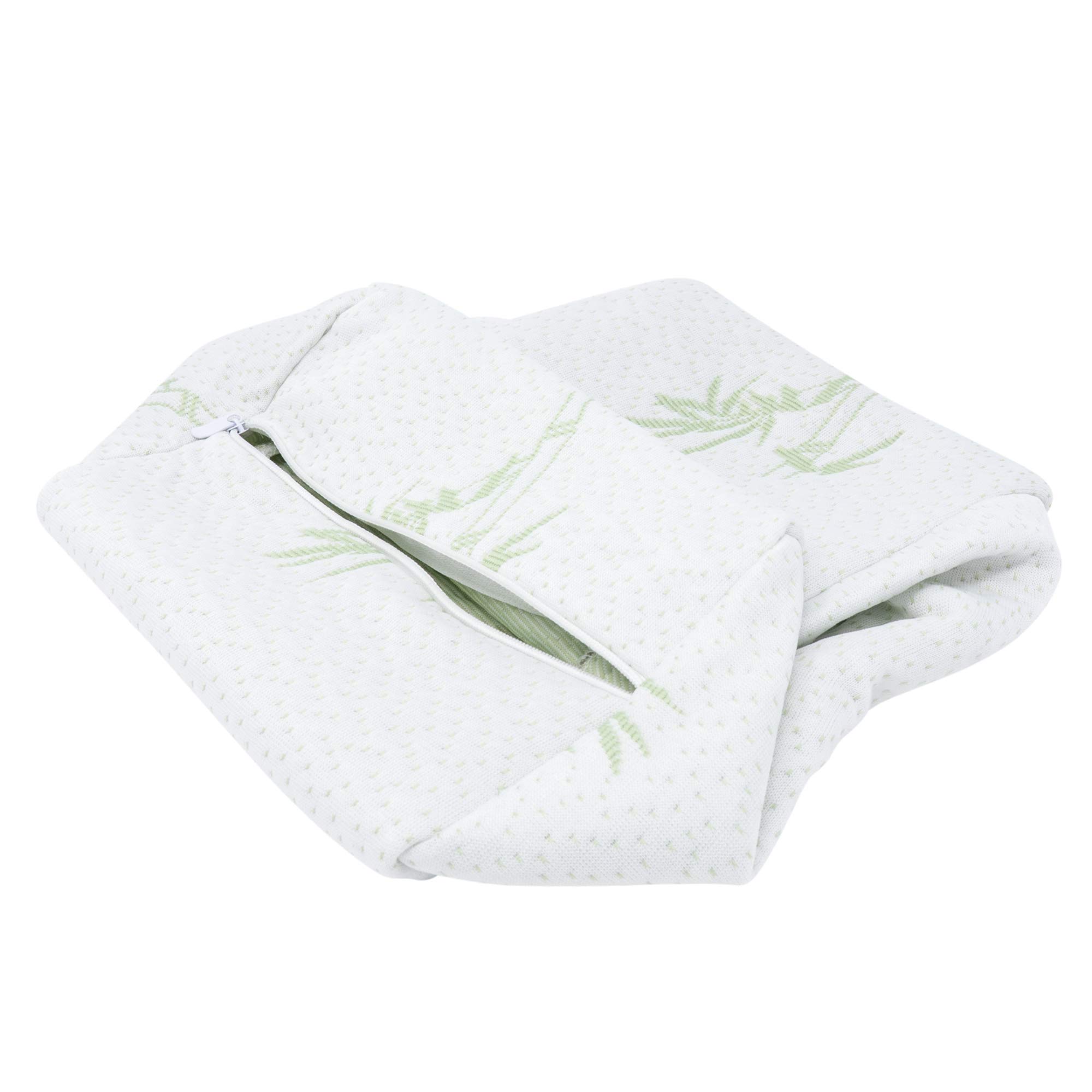 Bamboo Knee Pillow Cover - Cooling Sciatica & Pregnancy Support Pillow Case - Breathable & Hypoallergenic Replacement Cover (1 Pack) - Perfect for Pain Relief, Maternity Comfort & Better Sleep
