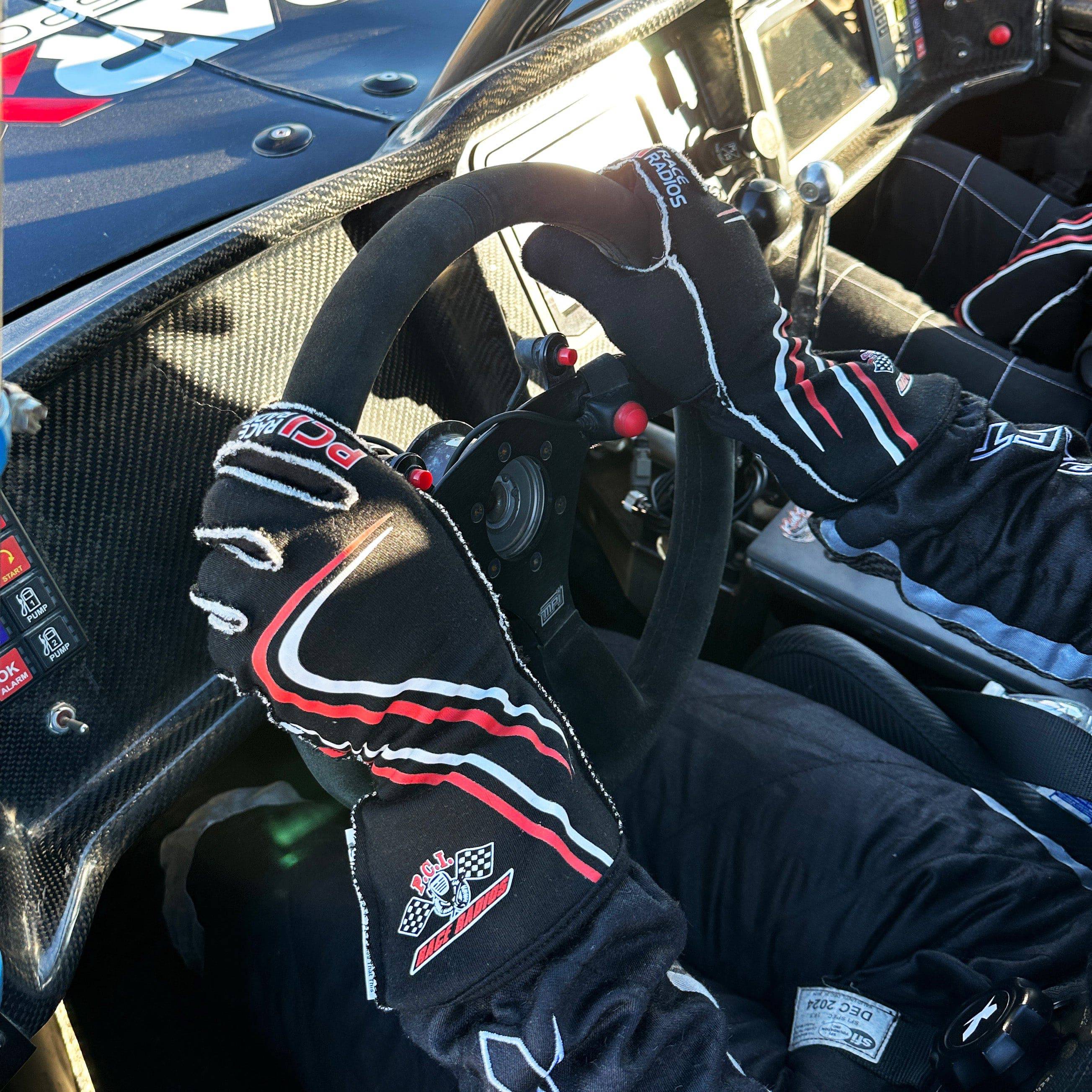Best PCI Driving Gloves for Men & Women - Premium Leather Racing Gloves for Comfort & Grip - Perfect for Motorsports, Motorcycle Riding & Winter Driving
