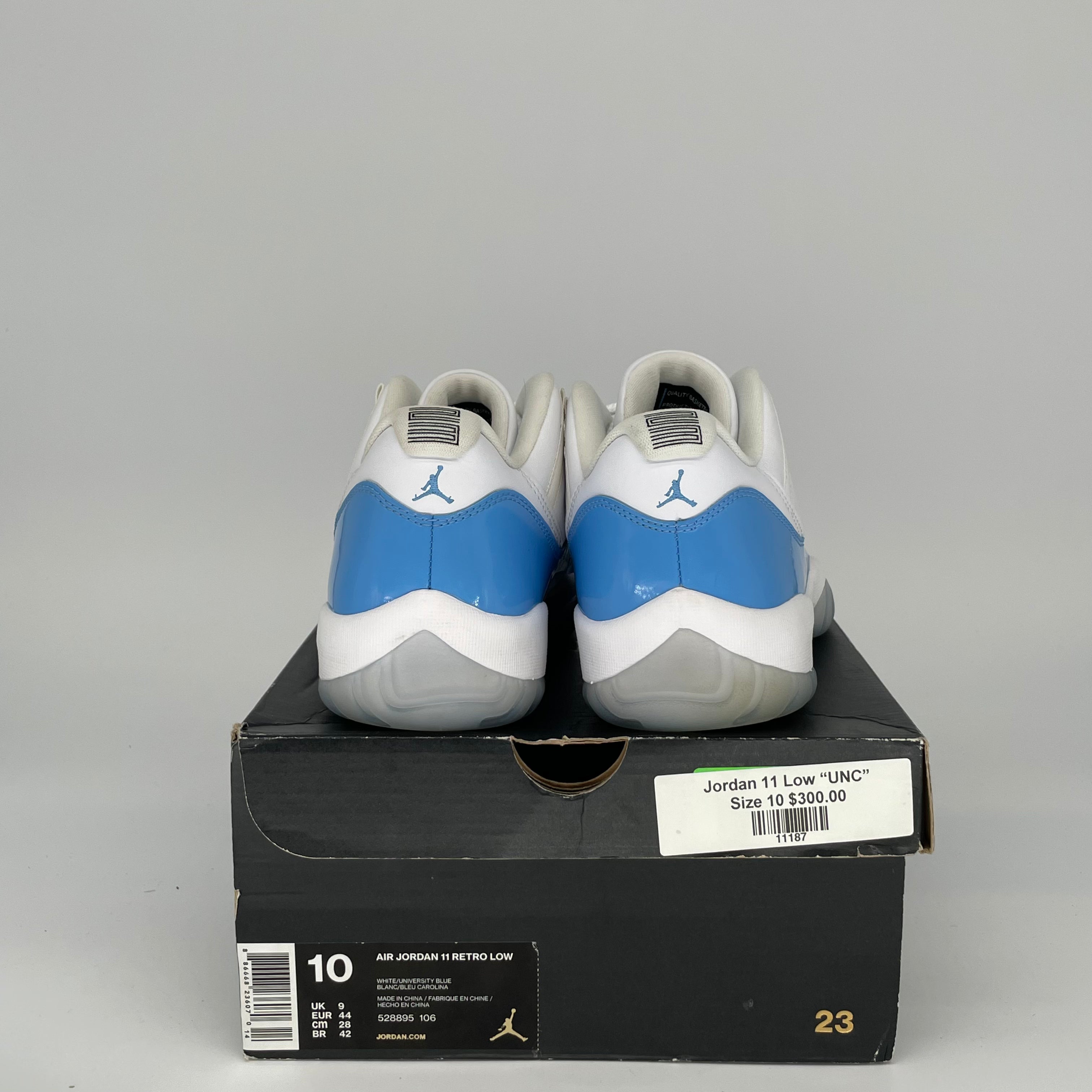 Air Jordan 11 Low University Blue Men's Basketball Shoes Size 10 (528895-106) - Perfect for Casual Wear, Street Style & Court Performance