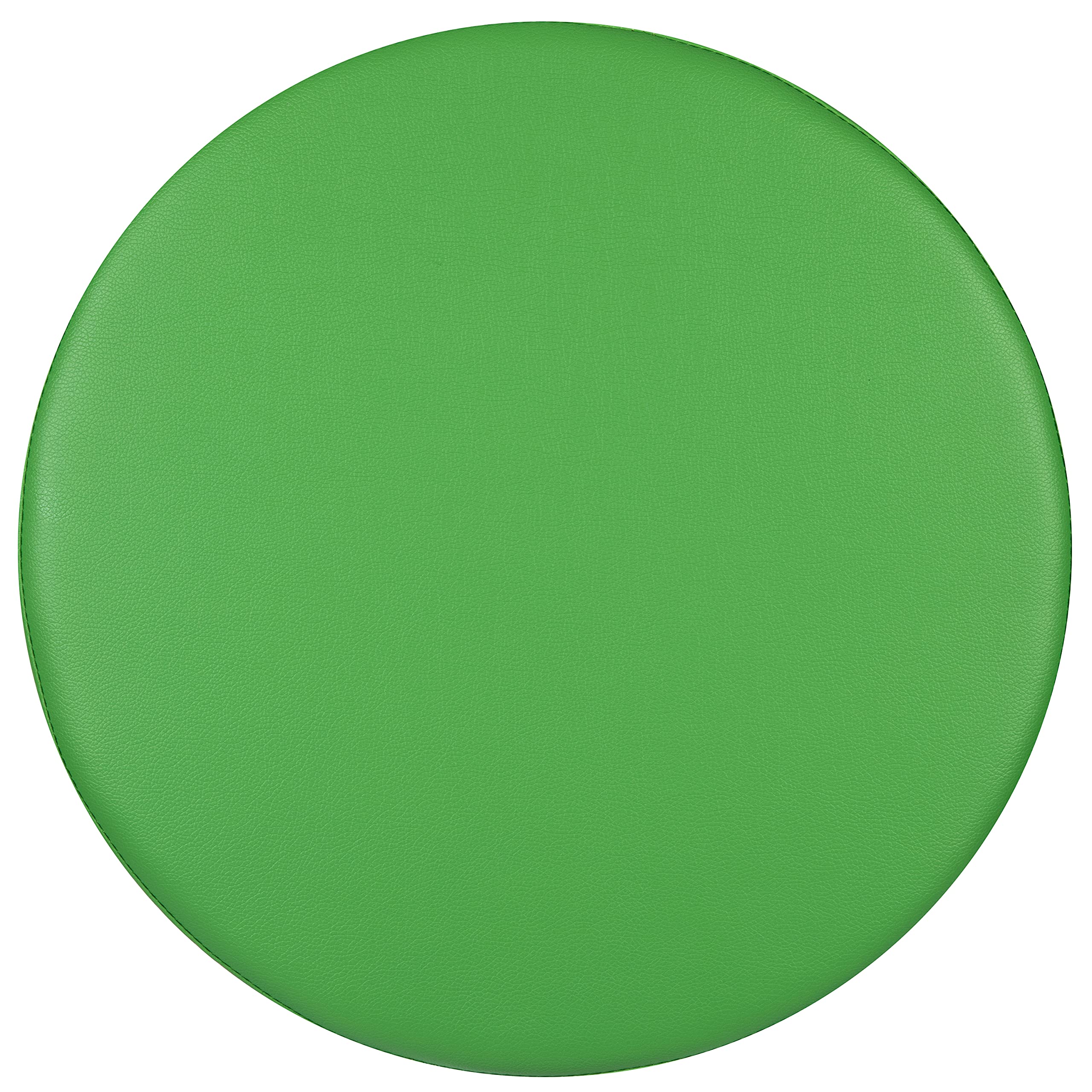 EMMA + OLIVER 18 Inch Soft Seating Flexible Circle Chair - Green Round Floor Cushion for Classrooms, Playrooms, Libraries and Common Areas - Perfect for Kids Reading Nook, Group Activities and Relaxation Spaces