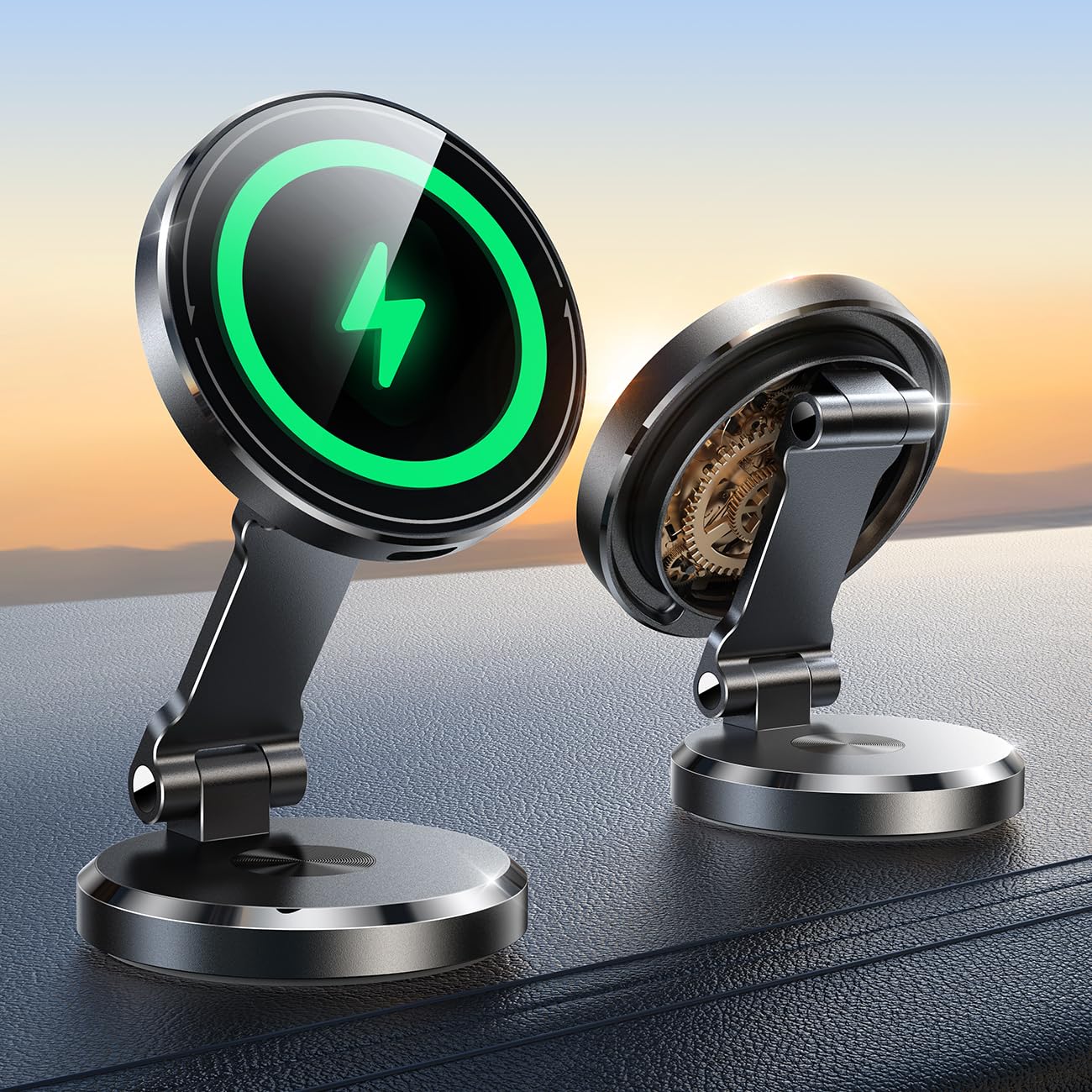 JOYROOM MagSafe Car Mount Charger - 15W Fast Wireless Charging, Rotatable Magnetic Phone Holder for iPhone 16/15/14/13/12 Pro Max Plus | Dashboard Car Accessory for Safe Driving & Hands-Free Charging