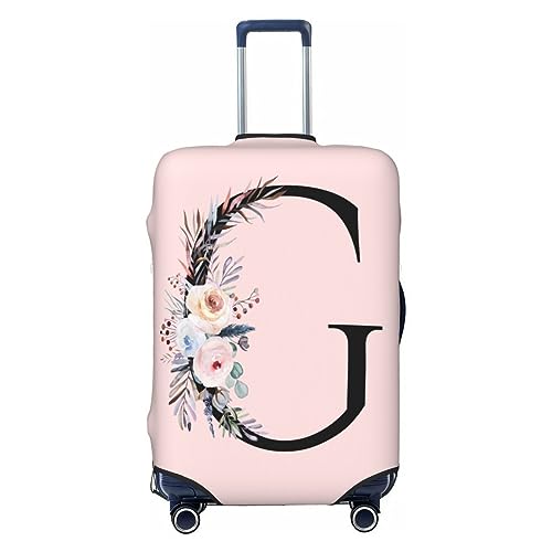 Black Letter G With Boho Floral Flowers Leaves