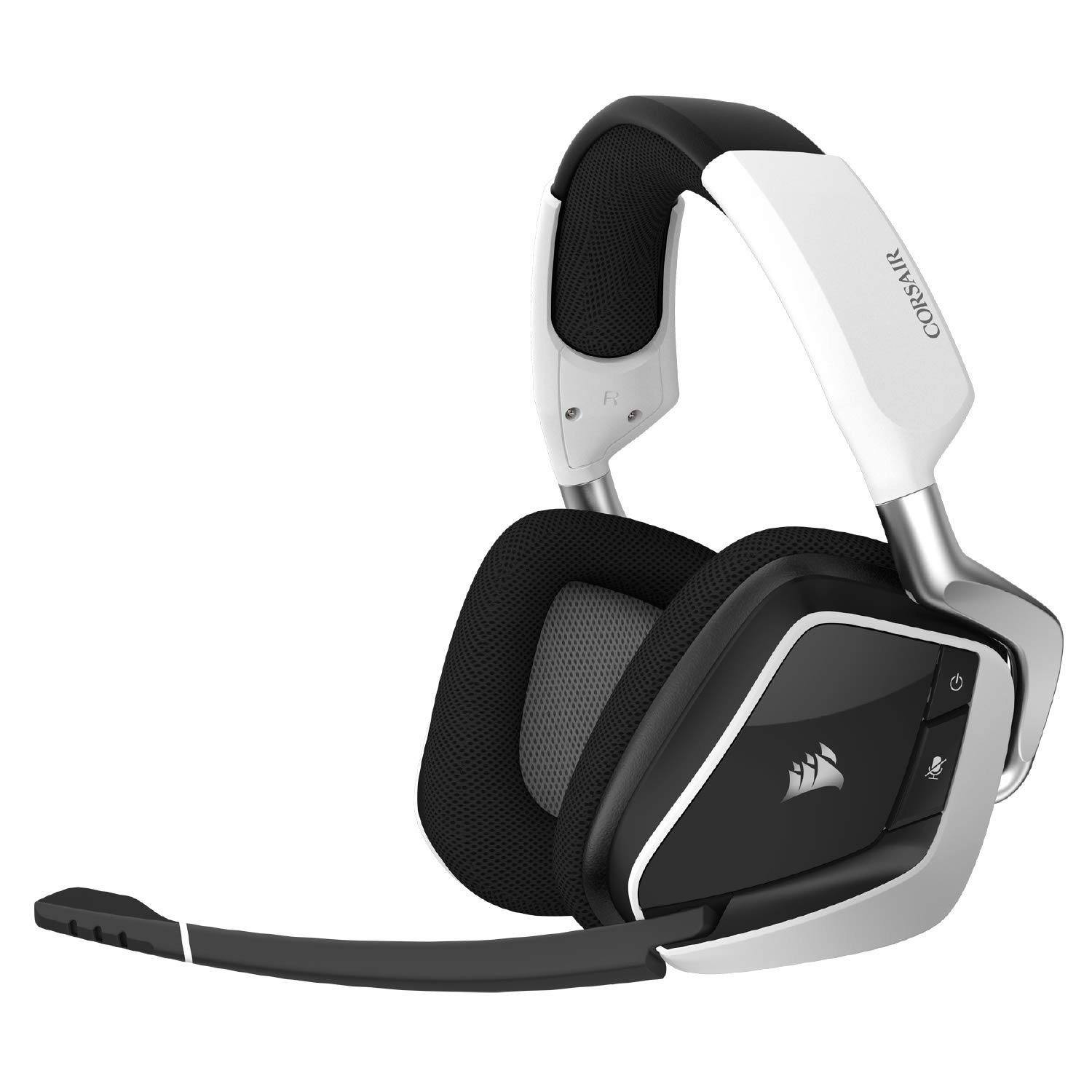 Corsair VOID RGB ELITE Wireless Gaming Headset with 7.1 Surround Sound - Discord Certified - iCUE Compatible - for PC, Mac, PS5, PS4 (White) - Perfect for Competitive Gaming & Streaming