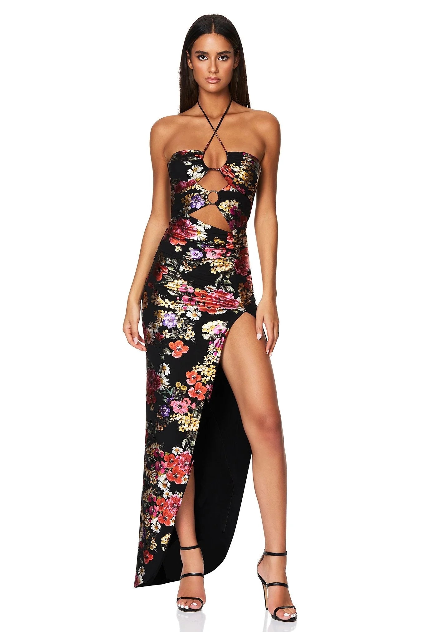 Electric Floral Maxi Dress - Women's Boho Summer Long Dress with Flowy Skirt & Pockets | Perfect for Beach Vacations, Music Festivals & Casual Outings