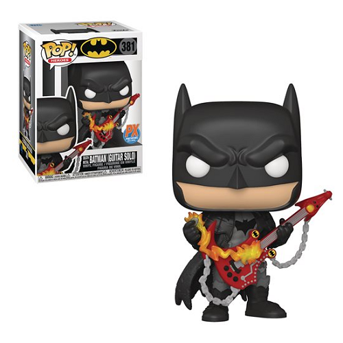 Funko Pop! Batman: Death Metal Batman with Guitar Solo Action Figure #381 [PX] - Perfect for DC Comics Fans & Collectors, Great for Display & Gifting