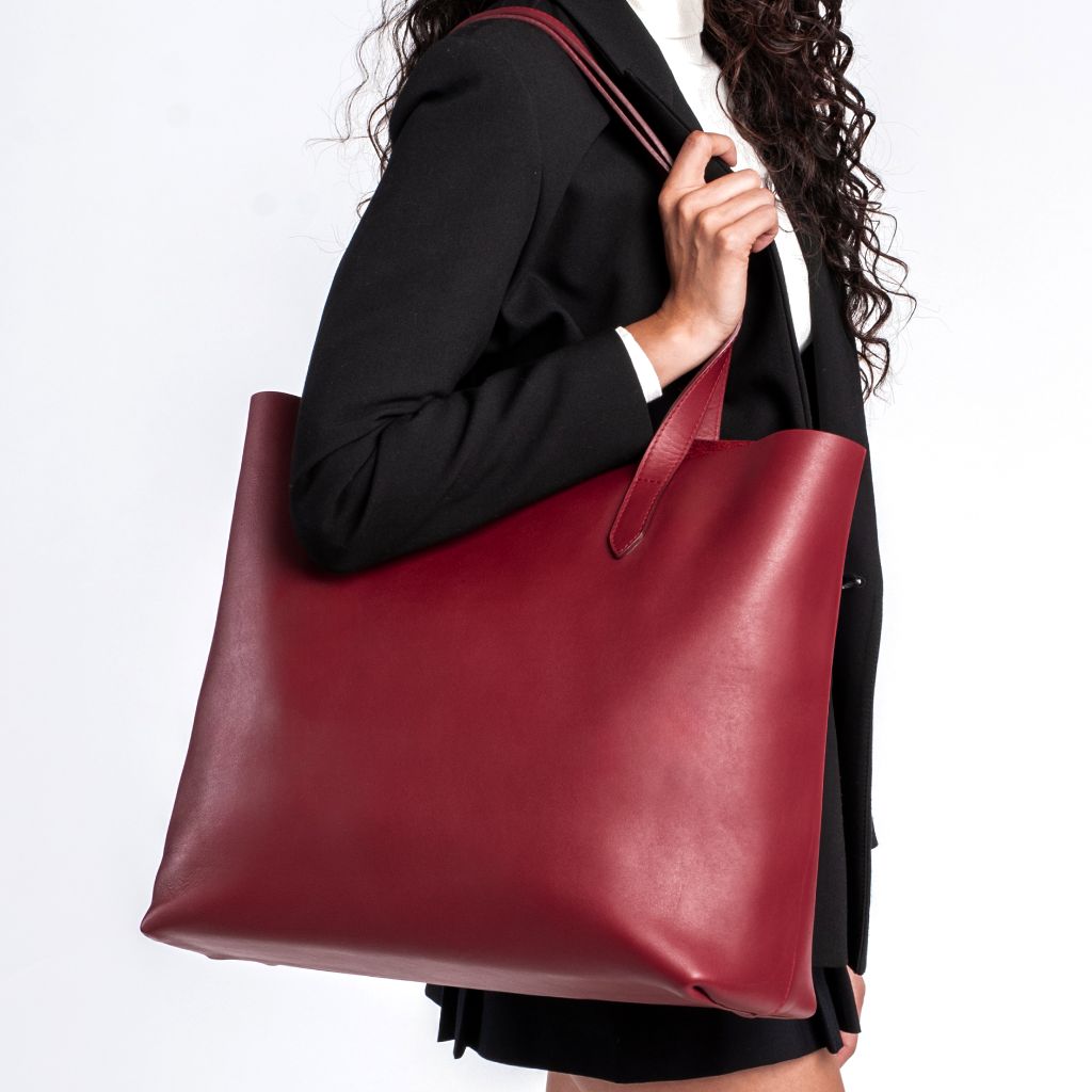 Stylish Red XL Everyday Tote Bag for Women - Perfect for Work, Shopping & Travel | Durable & Spacious Carryall