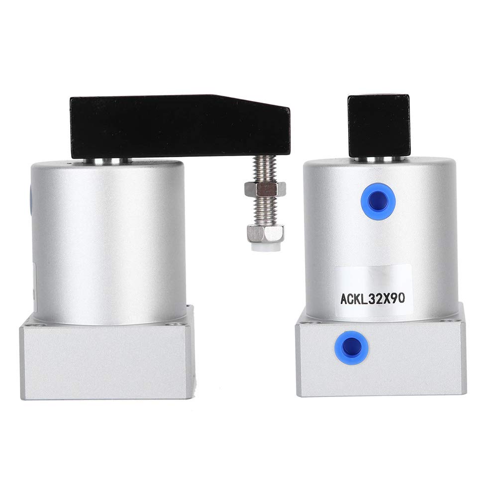 32mm Double Acting Pneumatic Air Cylinder - ACK32-90L Industrial Rotary Clamping Cylinder for Corner Pressing | Perfect for Factory Automation, CNC Machines & Pneumatic Systems
