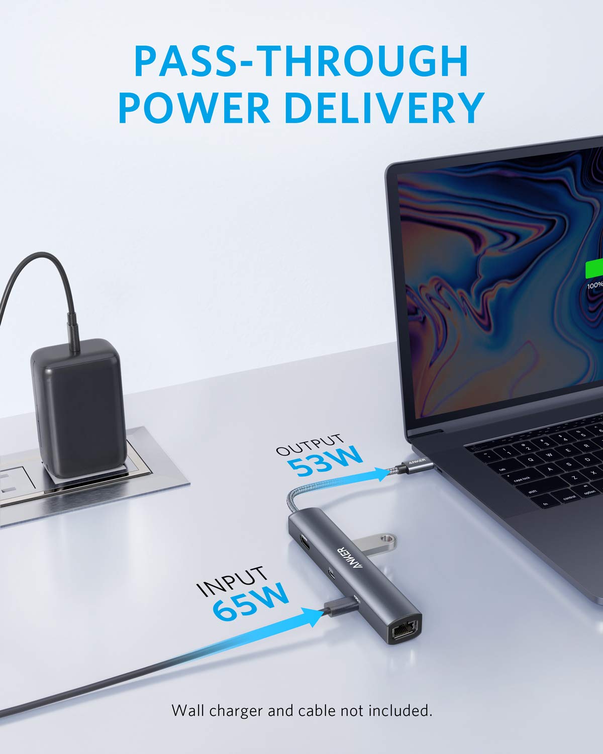 Anker USB C Hub 6-in-1 with 65W Power Delivery, 4K HDMI, Gigabit Ethernet & 3 USB Ports - Compatible with MacBook Pro/Air, iPad Pro, Dell XPS - Perfect for Home Office, Remote Work & Multi-Screen Setup