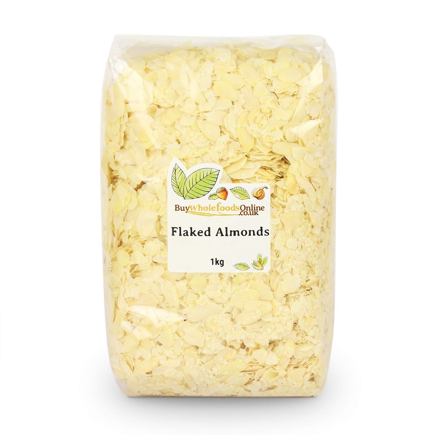 Organic Whole Foods Flaked Almonds 1Kg (2.2lb) - Premium Quality, Unsalted, Non-GMO - Perfect for Baking, Snacking, and Healthy Recipes