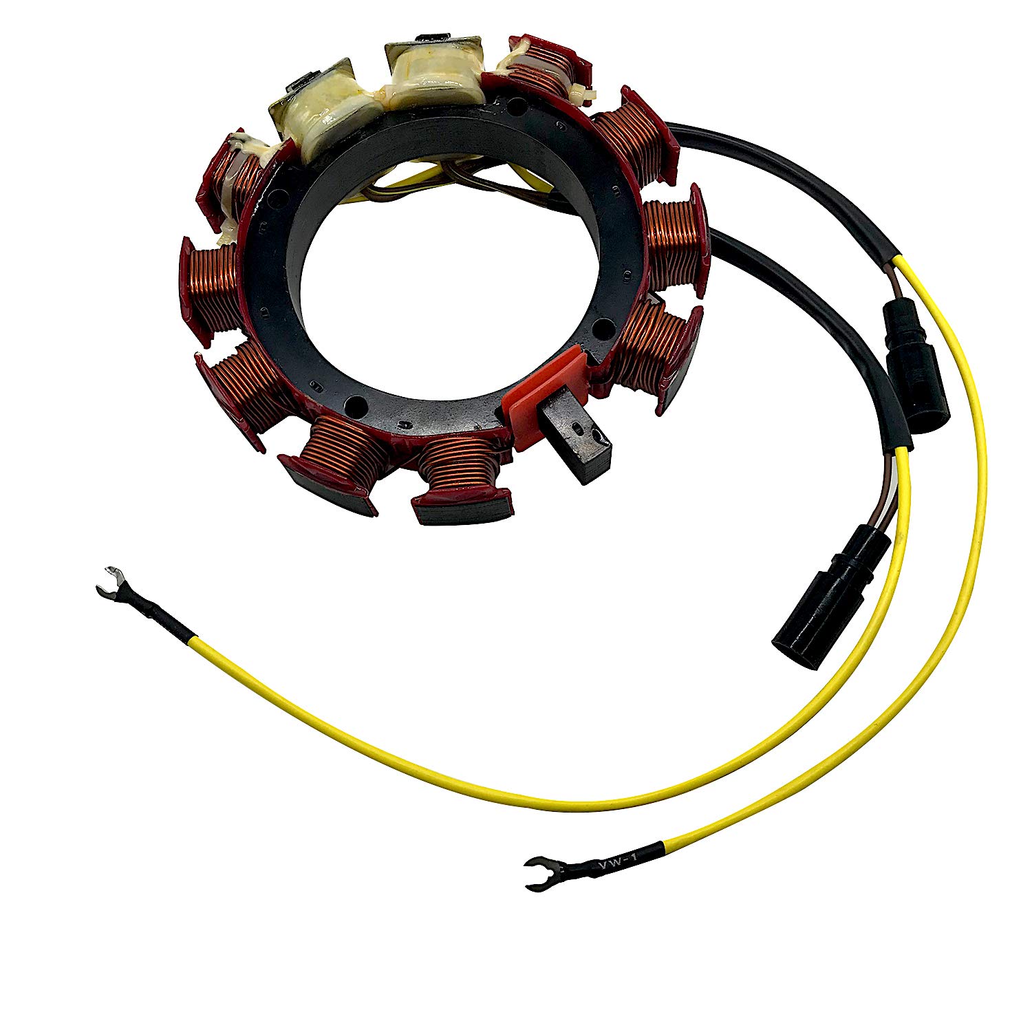 Johnson Evinrude Outboard Stator 35Amp 173-3117 582847 583117 583670 - Compatible with 200HP 225HP 275HP 300HP 2-Stroke 6/8 Cylinder Engines (1985-1987 Models) - Loop Charged System Replacement Part for Marine Boat Motor Repair & Maintenance