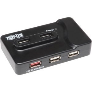 TRIPP LITE U360-412 USB 3.0 Charging Hub with 4 USB 2.0 Ports & iPad Charging Port - Fast Charging Station for Multiple Devices - Perfect for Home, Office, and Travel Use