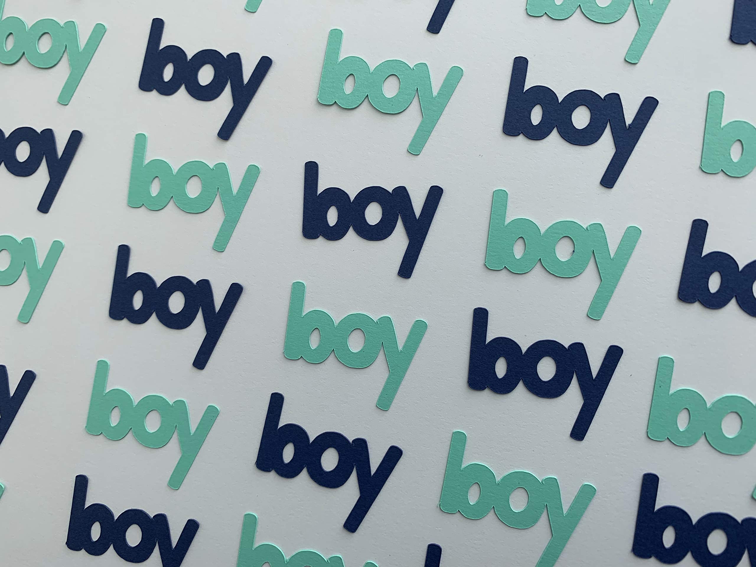 Blue & Mint Confetti for Baby Boy Shower & Gender Reveal - 200pcs - Party Decorations