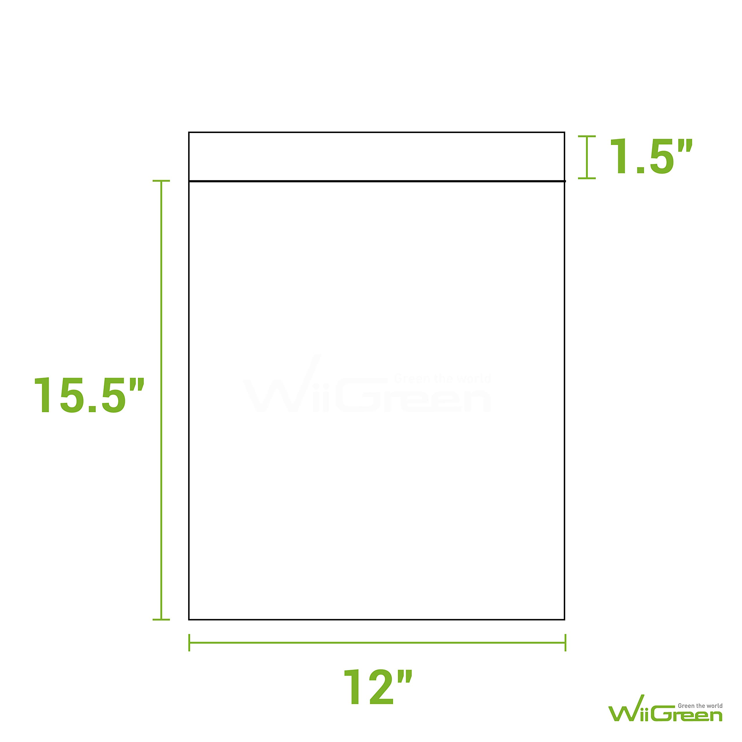 300 PCS 12x15.5 inch White Poly Mailers - Self Adhesive Waterproof Shipping Envelopes, Durable Tear-Proof Mailing Bags for Office, Industrial & Postal Use, Perfect for Ecommerce, Gift Packaging & Mailing Documents