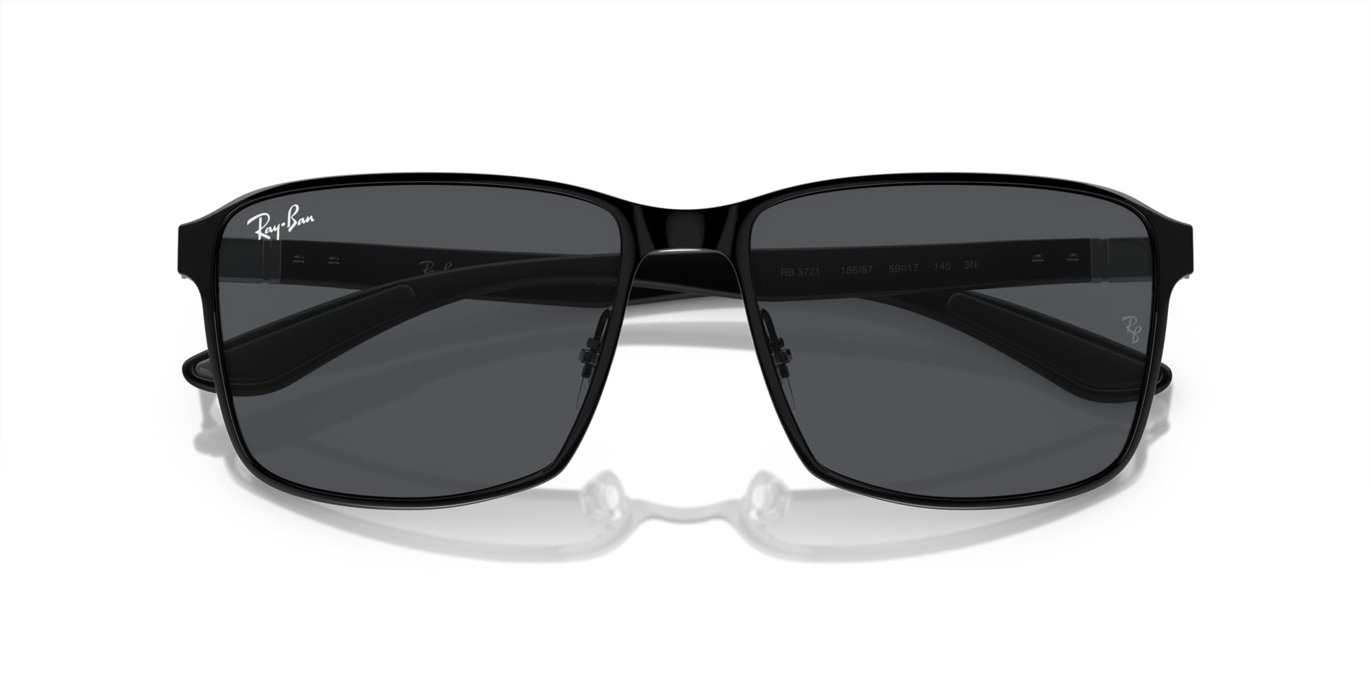 Ray-Ban RB3721 Square Sunglasses for Men & Women - Classic UV Protection Shades for Driving, Beach & Outdoor Activities