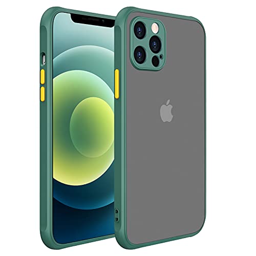 Matte Hard Back, Pine Green Bumper+Yellow Buttons