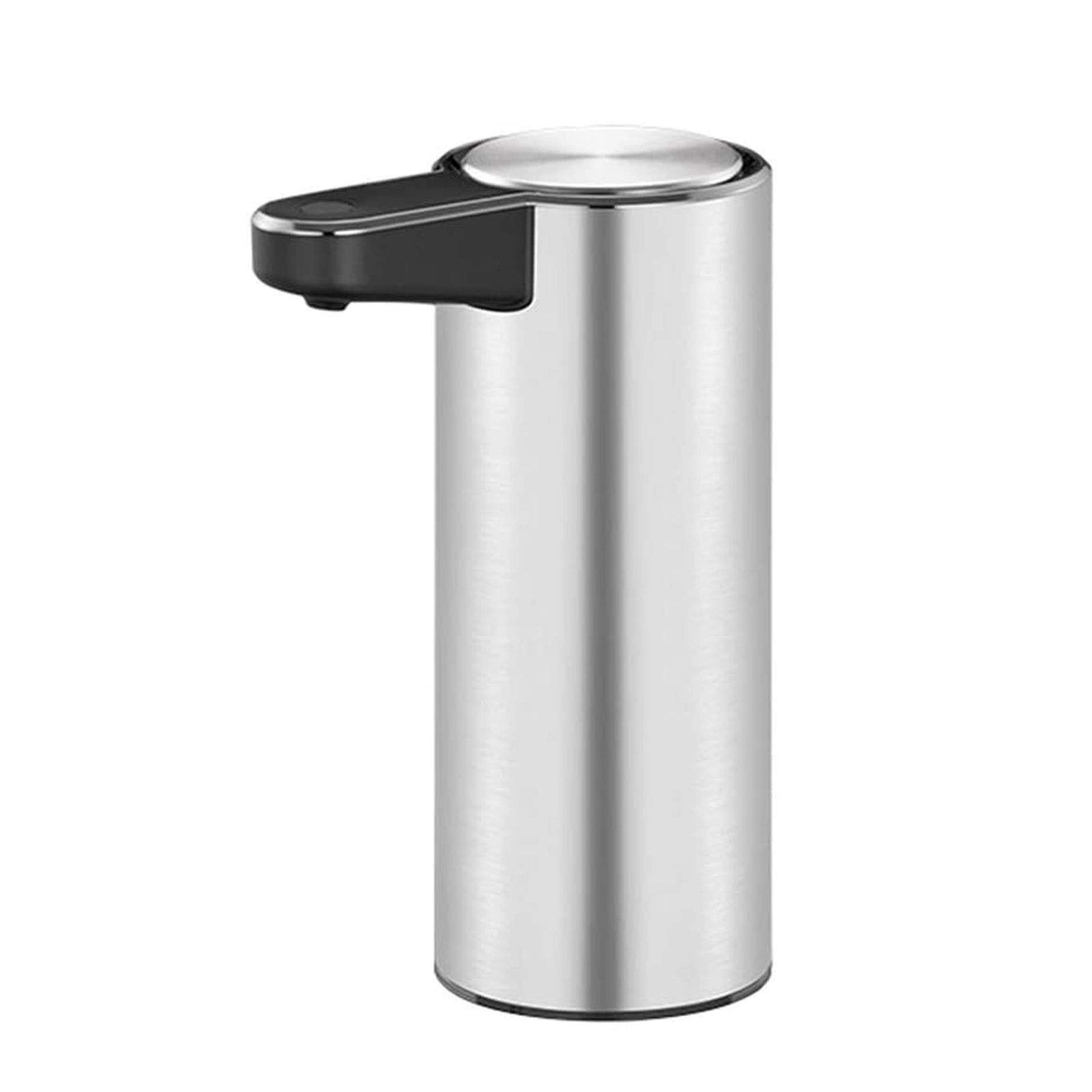 Touchless Automatic Soap Dispenser with Infrared Sensor - Stainless Steel, Waterproof Base, USB Rechargeable, Adjustable Soap Output (Silver) | Perfect for Kitchen, Bathroom, Office & Public Restrooms