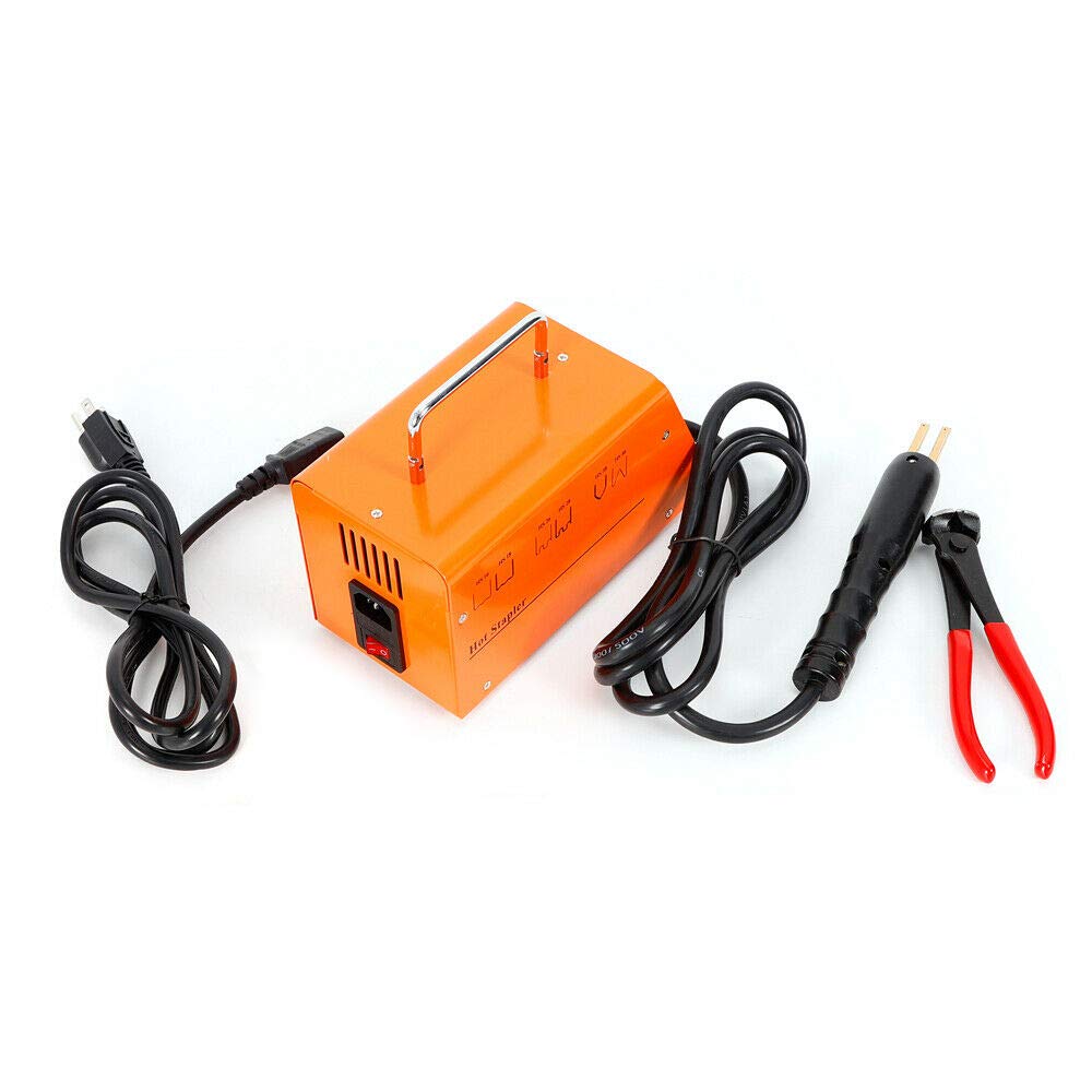 110V 30W Plastic Welder Kit - Car Bumper & Fender Repair Tool with 600 Staples | Thermal Stapler for ABS, PP, PE Materials | Fast US Shipping | Perfect for Auto Body Shops & DIY Car Repairs