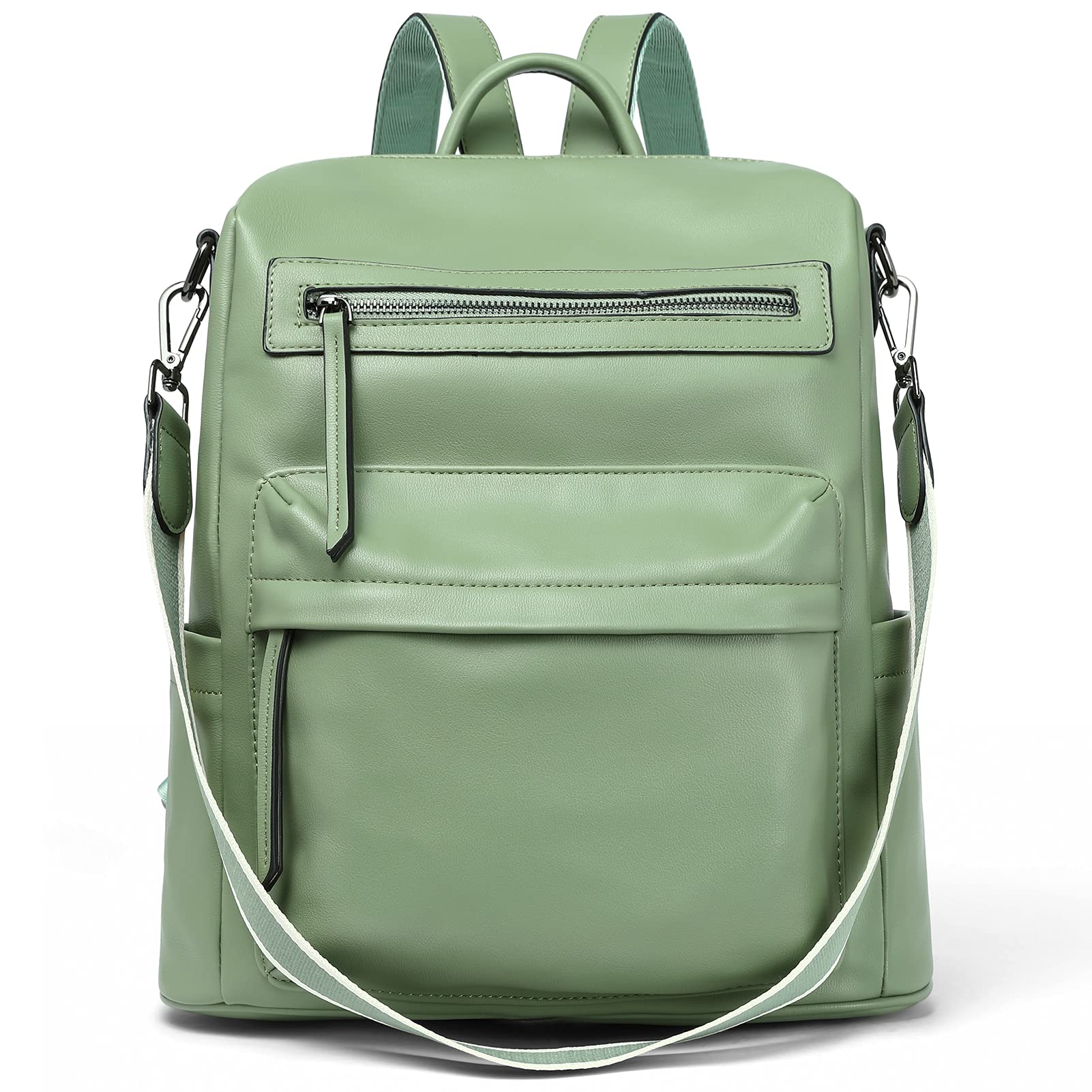 Stylish BROMEN Leather Backpack Purse for Women - Fashionable Designer Shoulder Bag with Large Capacity, Perfect for Travel, Work & Daily Commute