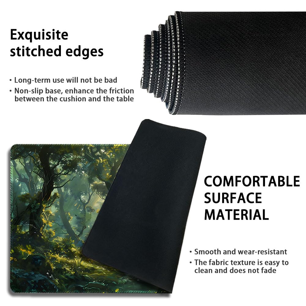 Durable MTG Playmat with Zone & Locking Edges - Waterproof Storage Bag Included | Perfect for Magic: The Gathering, TCG & Card Game Tournaments | Great Gift for Gamers