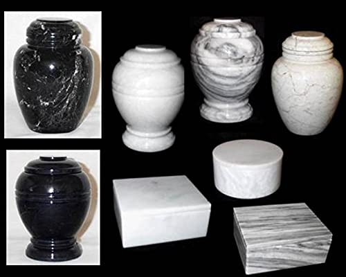 Premium Marble Pet Urn for Cats & Small Dogs - Elegant Stone Cremation Urn Holds Up to 20lbs - Perfect for Home Memorials, Pet Ashes Display & Lasting Tributes