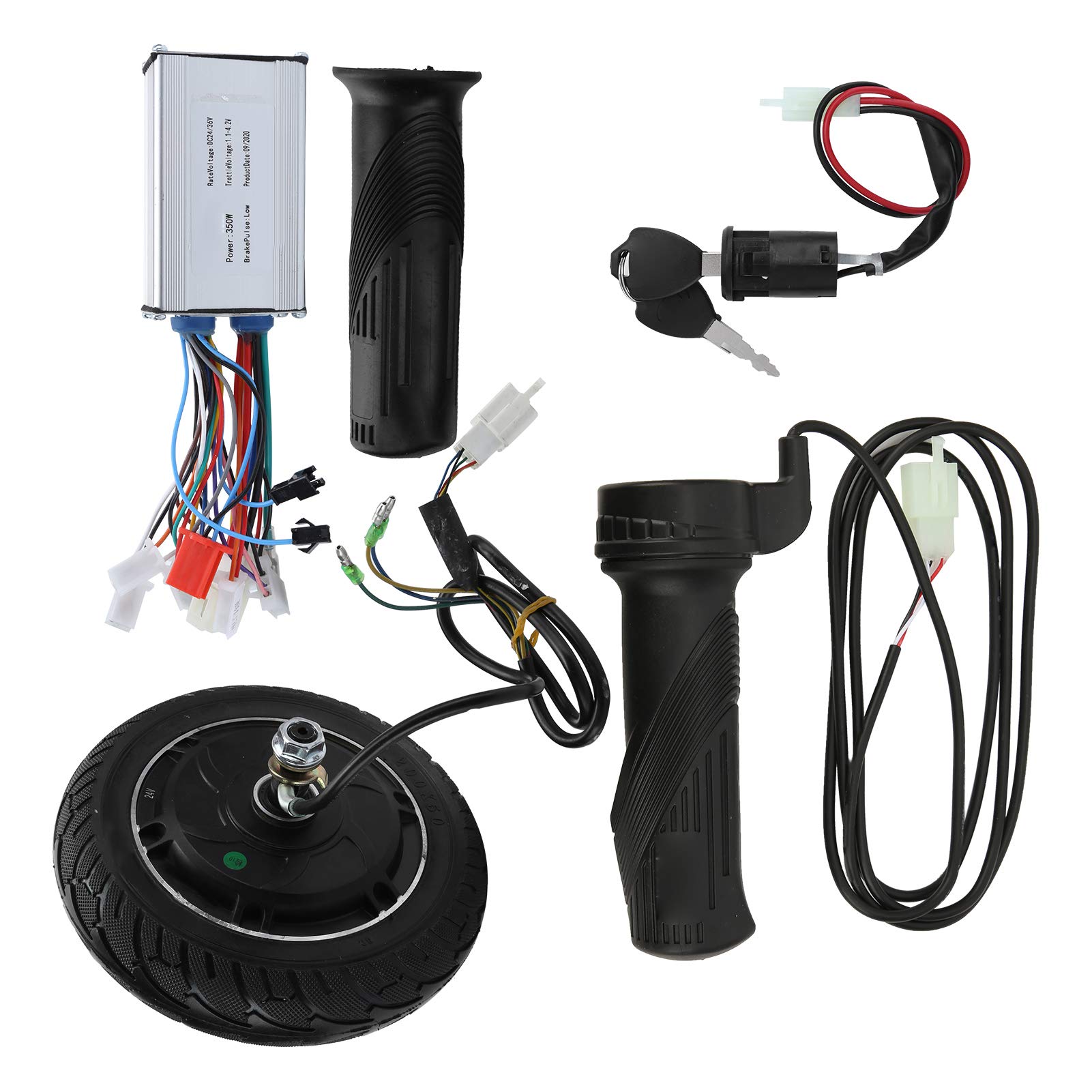 8 Inch 24V 350W Electric Hub Motor Wheel Kit - Brushless Metal Wheel Conversion Set for Electric Scooters | Perfect for DIY E-Scooter Upgrades & Urban Commuting
