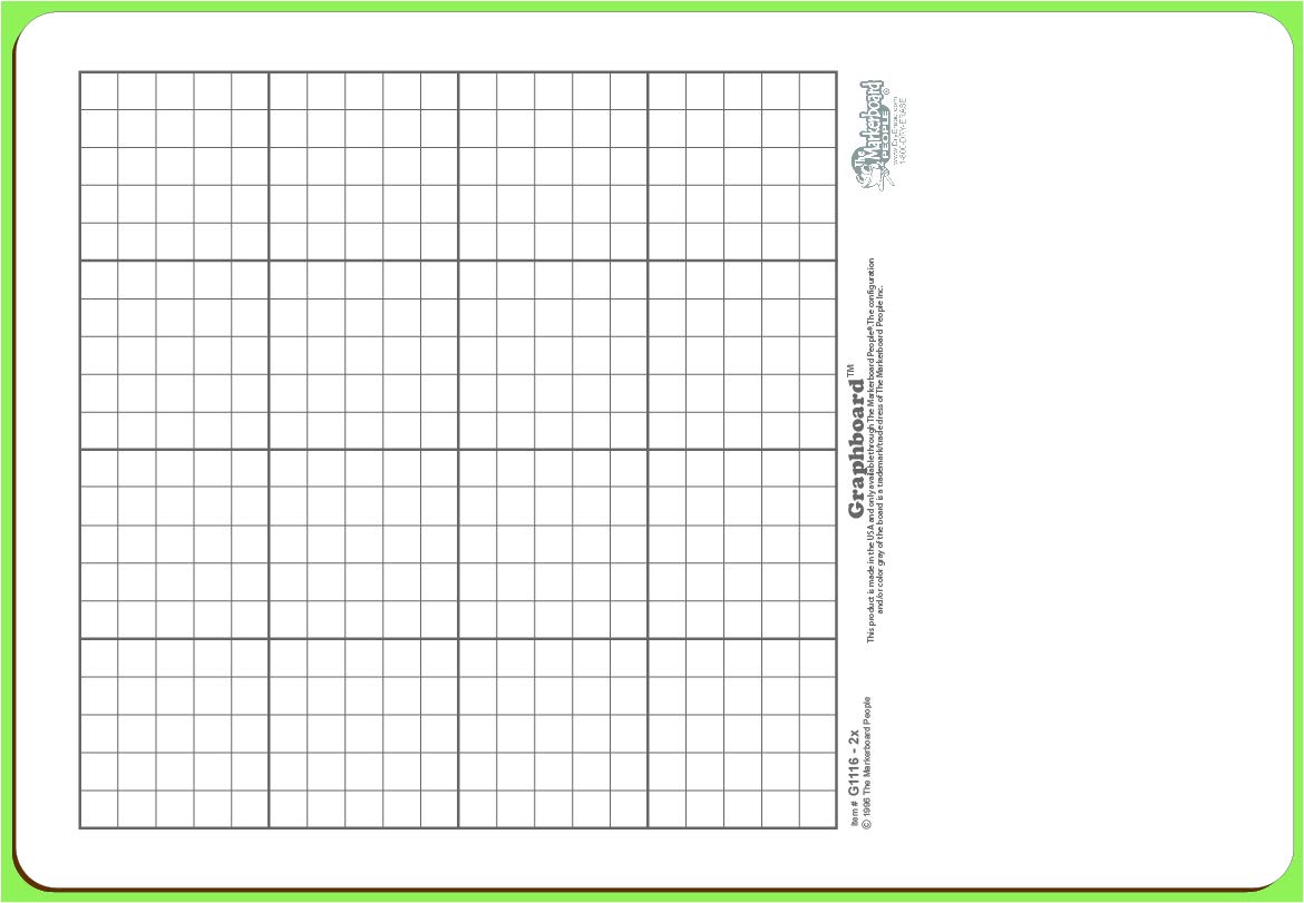 30-Piece Double-Sided Dry Erase Graphboard Combo Set with Markers & Erasers - GC1116-2X-30 by The Markerboard People - Perfect for Classroom Math Lessons, Student Practice & Group Activities