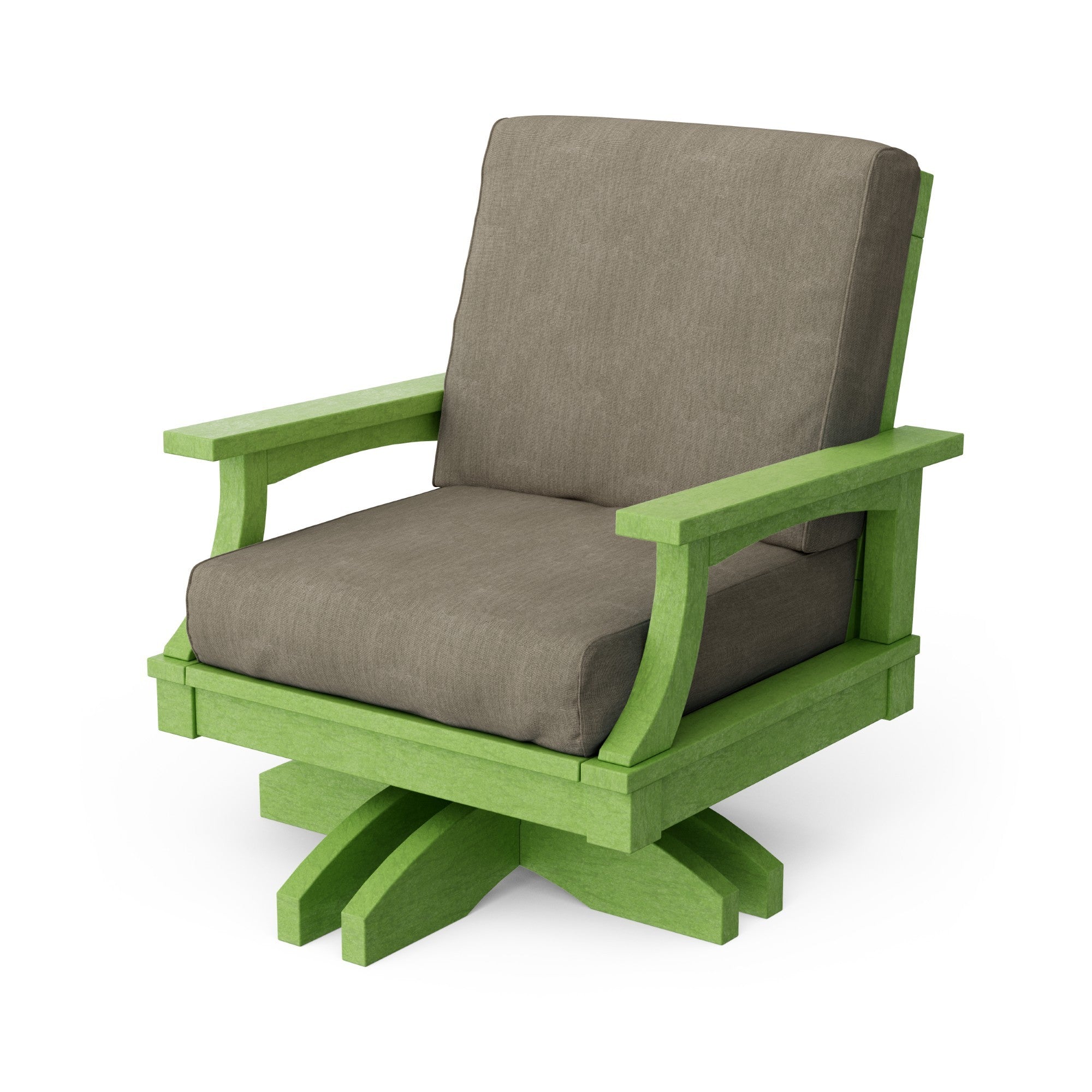 Heritage Deep Seating Swivel Chair - 360° Rotating Patio Lounge Chair with Cushions, Weather-Resistant Outdoor Furniture for Garden, Poolside & Backyard Relaxation