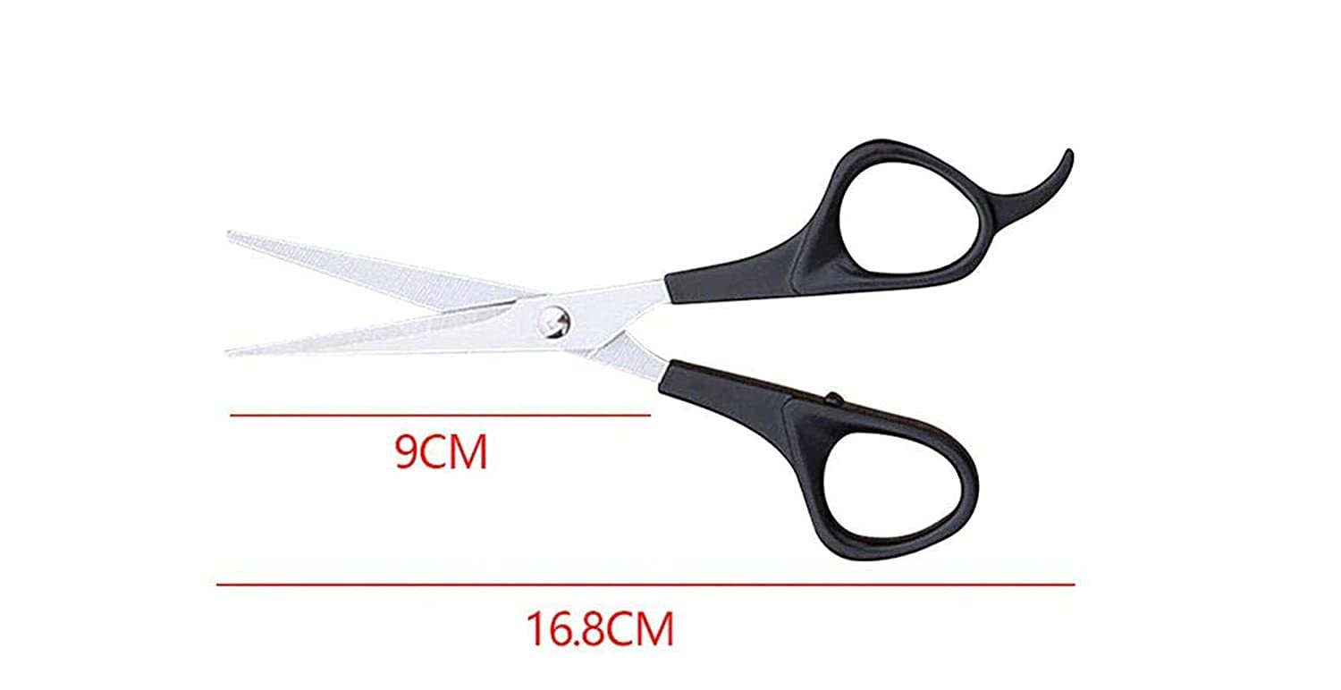 SIYAA 12-Piece Black Hair Sectioning Clips with Free Scissors - Professional Salon Hair Cutting Clips for Men & Women - 13-Piece Barber Combo Set for Styling, Coloring & Hairdressing