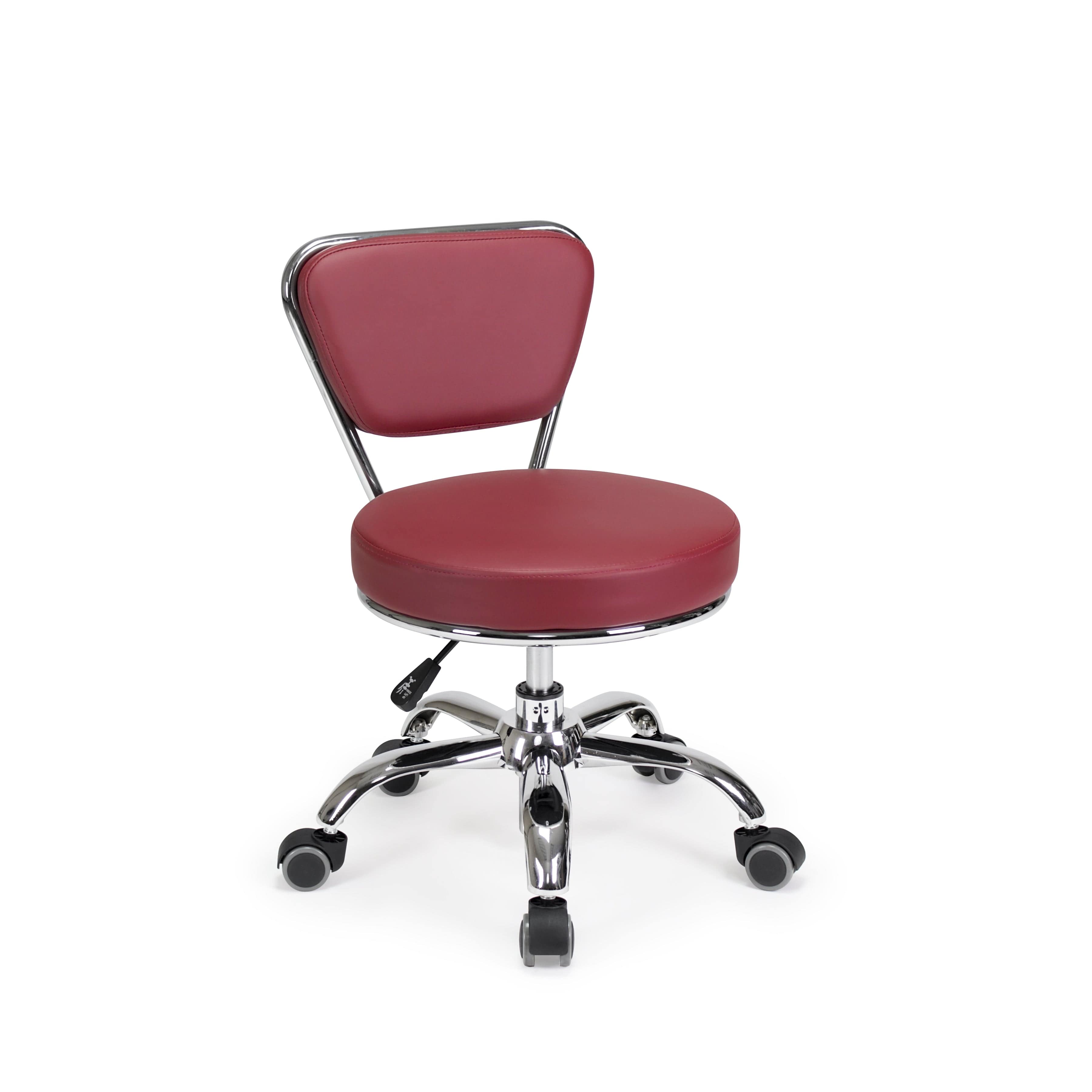 Premium Dayton Salon Pedicure Technician Stool - Adjustable Hydraulic Swivel Stool for Spa & Nail Technicians - Ergonomic Beauty Salon Chair for Manicures, Pedicures & Massage Therapy