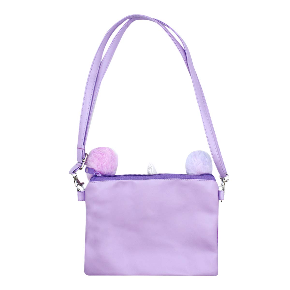 **MINGSEECESS Kids Wallet for Girls - Fluffy Crossbody Purse, Cute Fuzzy Shoulder Bag with Zipper, Tie-Dye Coin Purse - Perfect for School, Travel & Playdates**