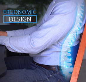 Bambillo Comfy Curve - Premium Ergonomic Support Pillow for Neck & Back Pain Relief - Perfect for Office, Travel, and Home Use