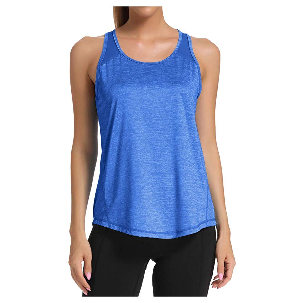 BBZUI Women's Yoga Shirt - Breathable Workout Tank Top with Backless Design for Yoga & Gym - Activewear for Women (Sizes S-XXL) - Perfect for Yoga, Pilates, Running & Fitness Training