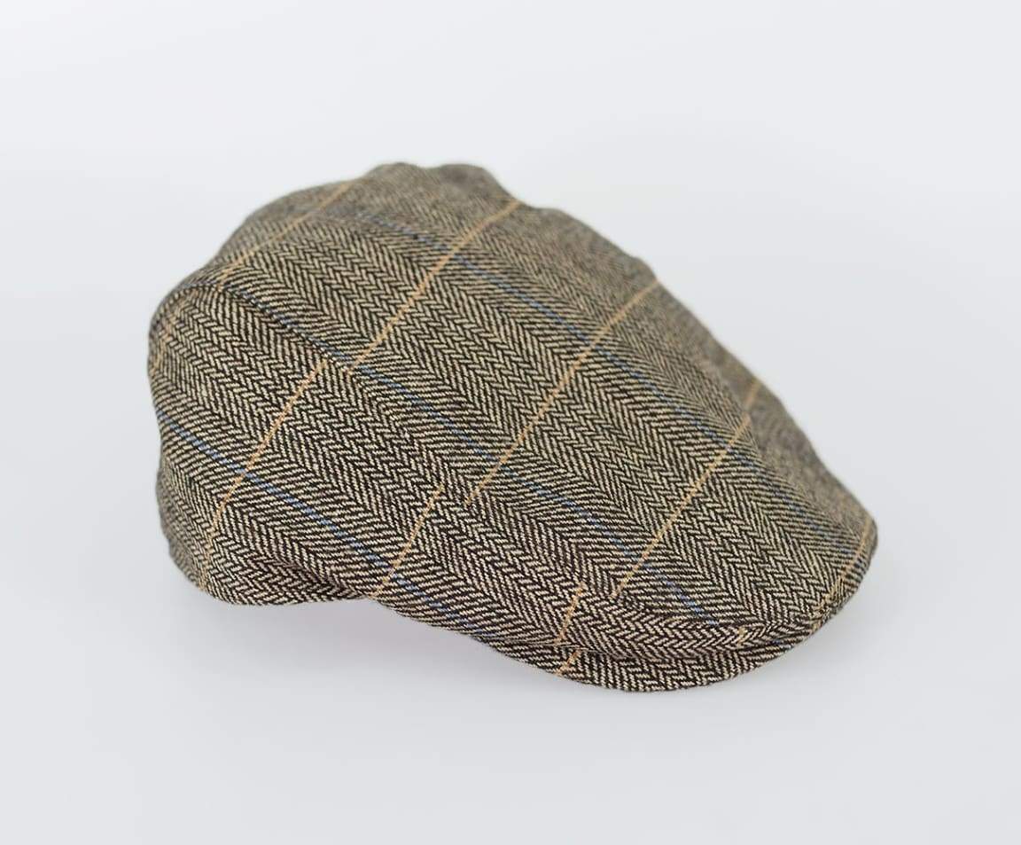 Stylish Cavani Albert Brown Flat Cap for Men - Classic Wool Fedora Hat for Outdoor, Casual & Formal Wear