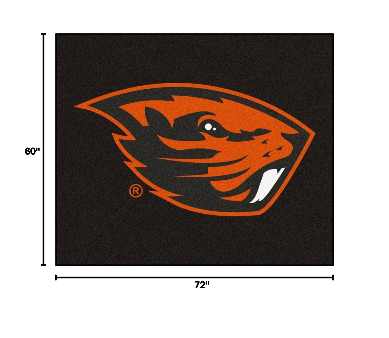 Oregon State Beavers Team Logo Outdoor Mat 60