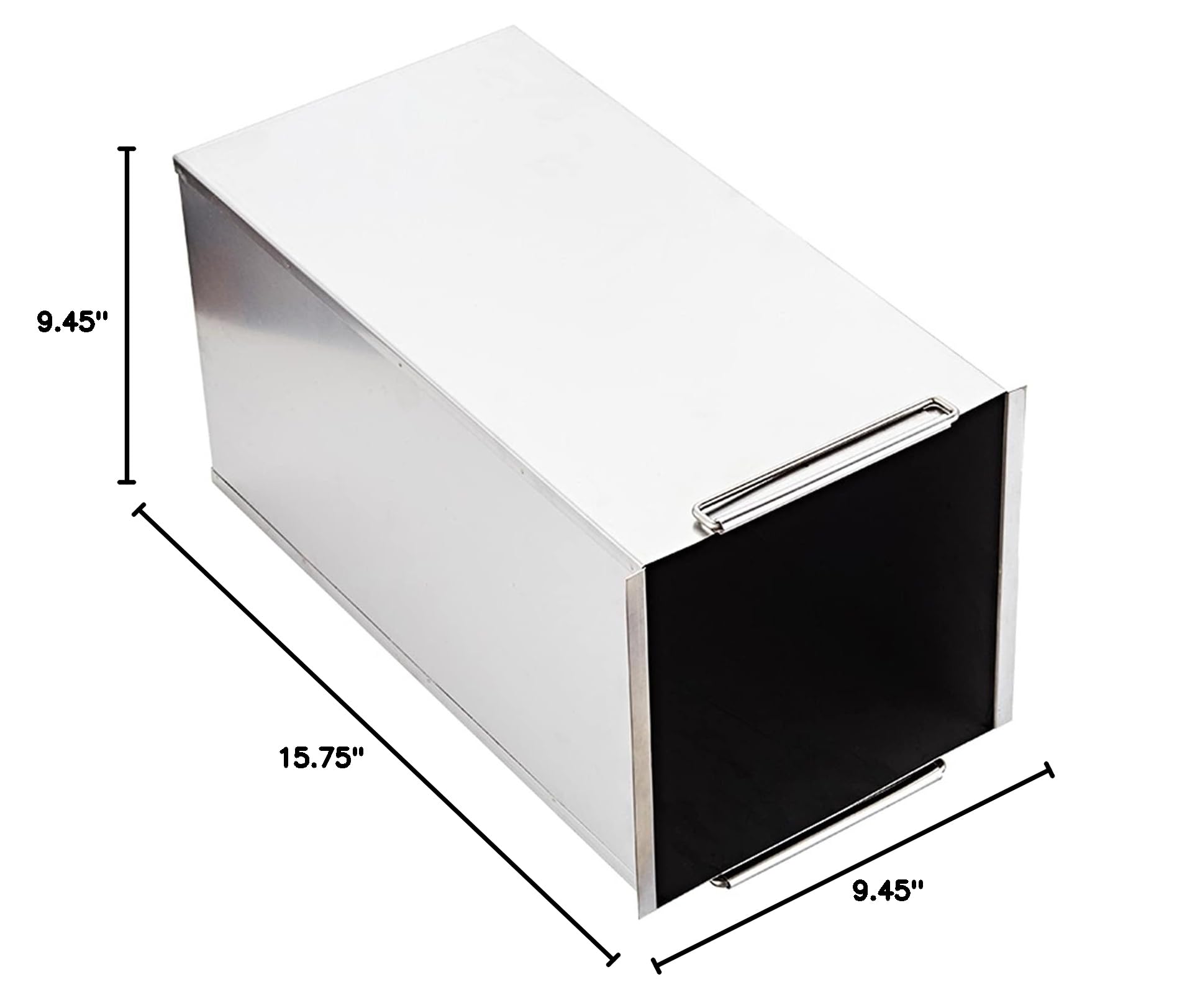 Stainless Steel Built-In Trash Can for Kitchen Countertop - Commercial & Household Use, Hidden Cabinet Garbage Bin with Clamshell Design, Square Dustbin for Dining Table & Workbench - Perfect for Small Spaces & Modern Kitchens