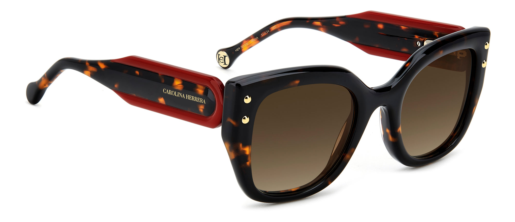 Carolina Herrera HER 0312/S Women's Luxury Sunglasses - UV Protection, Polarized Lenses for Driving, Beach & Outdoor Fashion Accessories