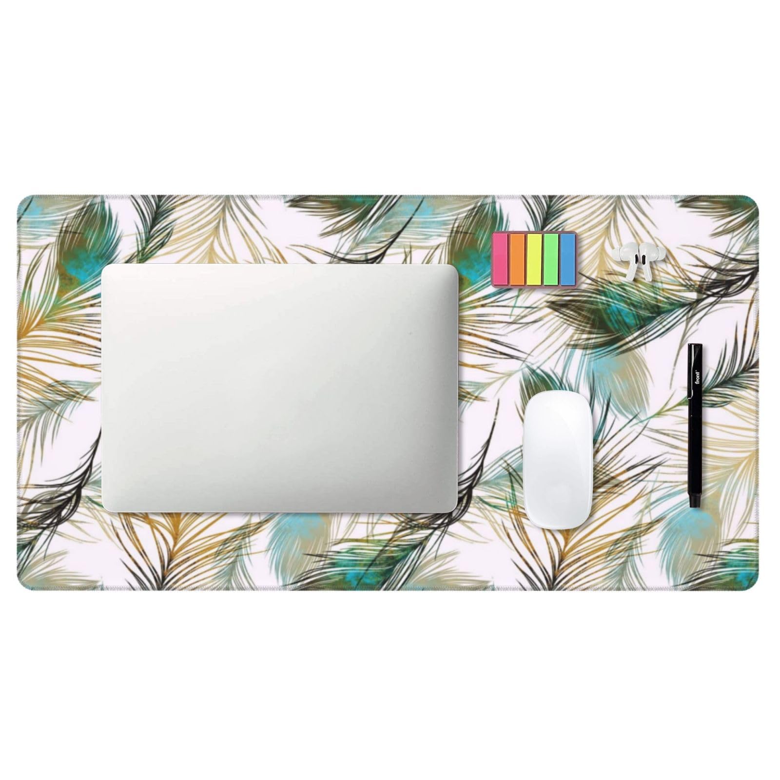 Peacock Feather Design Gaming Mouse Pad - 31.5