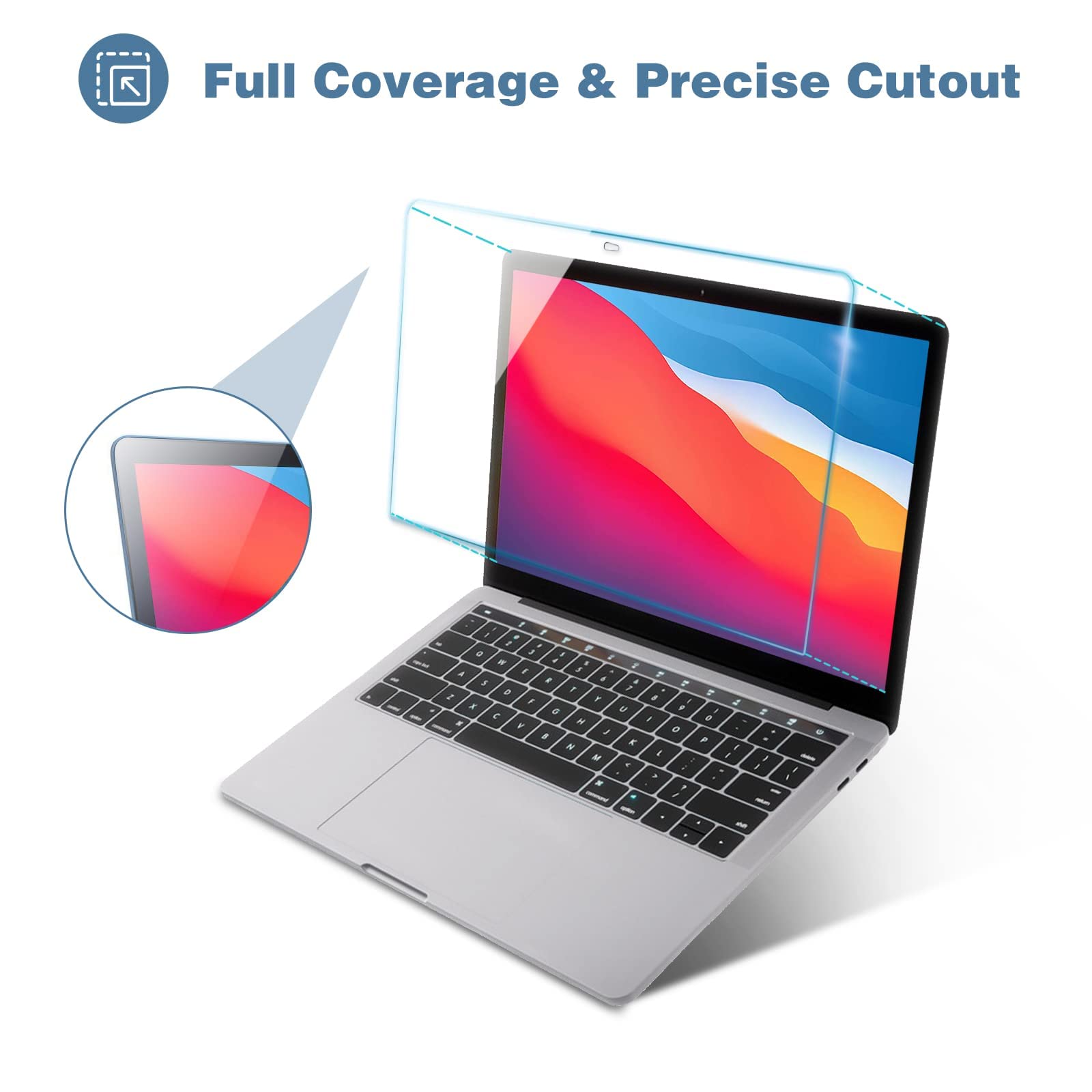 ProCase Heavy Duty Protective Case for MacBook Pro 13 Inch (2020 Model) with 2-Pack Screen Protectors - Compatible with MacBook Air 13 & Pro 13 - Perfect for Travel, Work & School