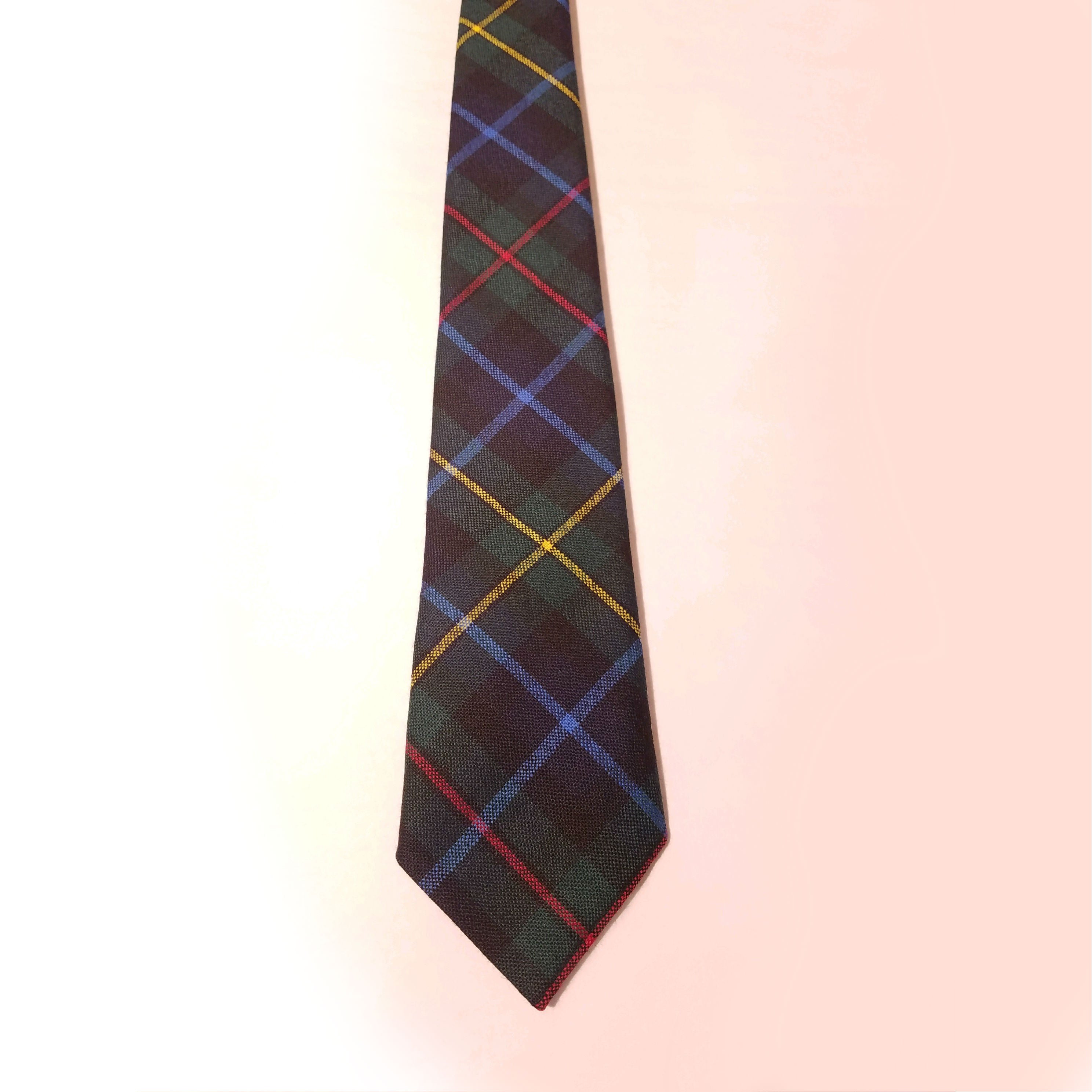 Premium Wool Tartan Neckties for Men - 99 Modern Color Patterns | Perfect for Weddings, Business & Formal Events